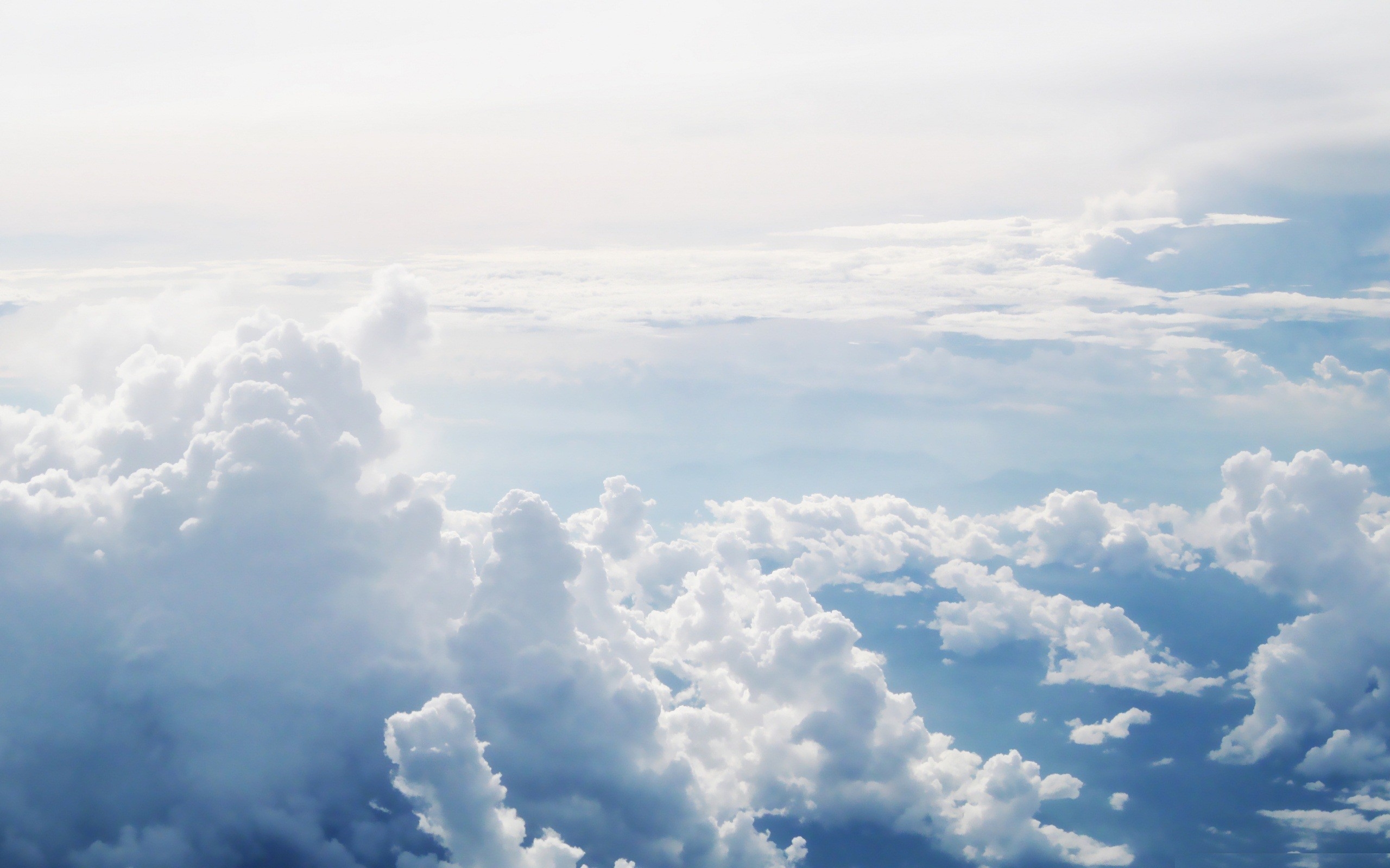 Free photo View of the clouds from above