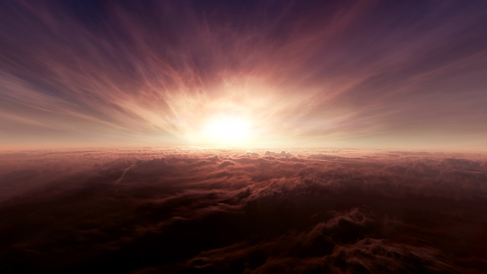 Wallpapers wallpaper beyond the clouds sky sun rays on the desktop
