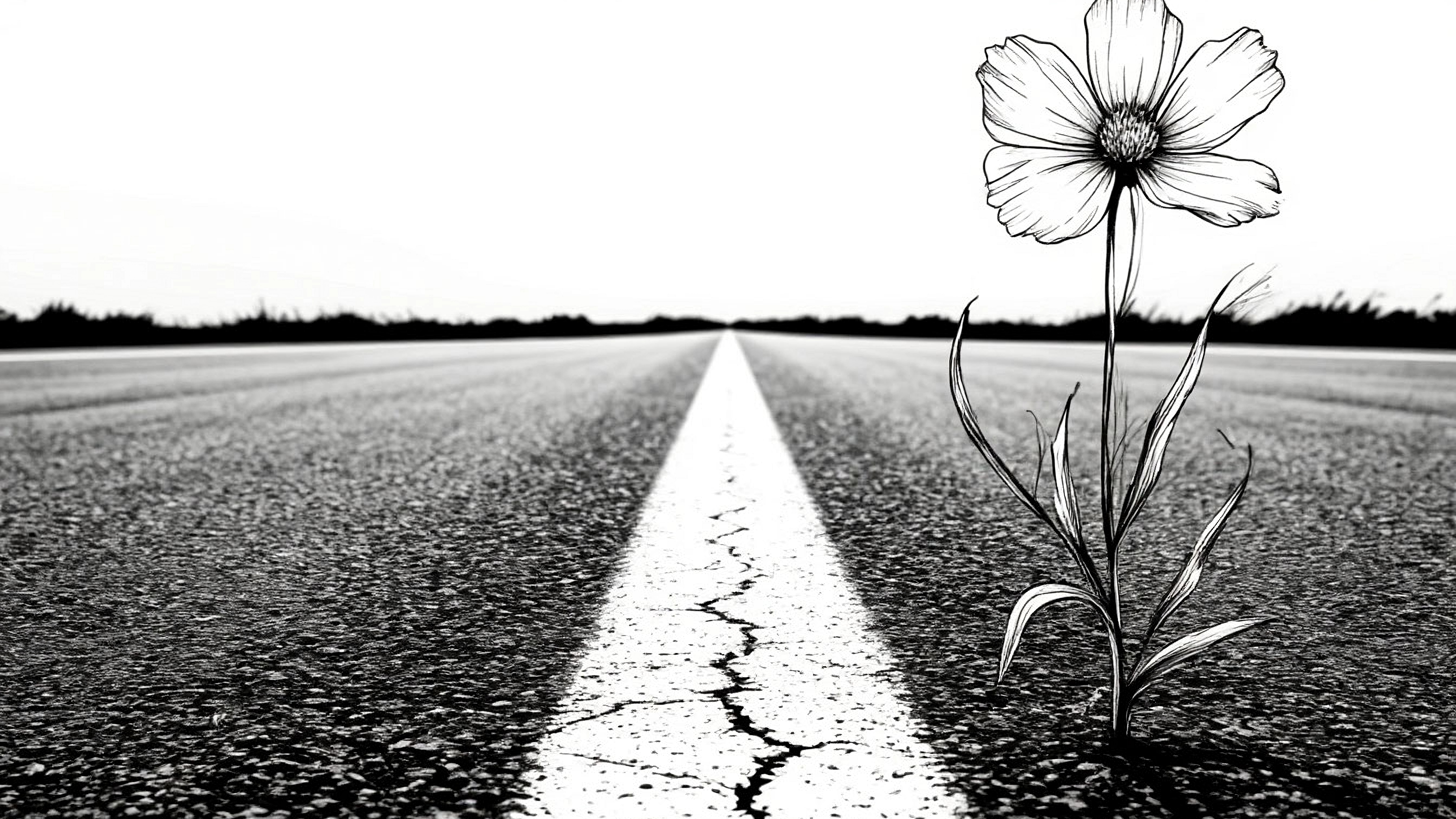 免费照片人行道上的一朵花