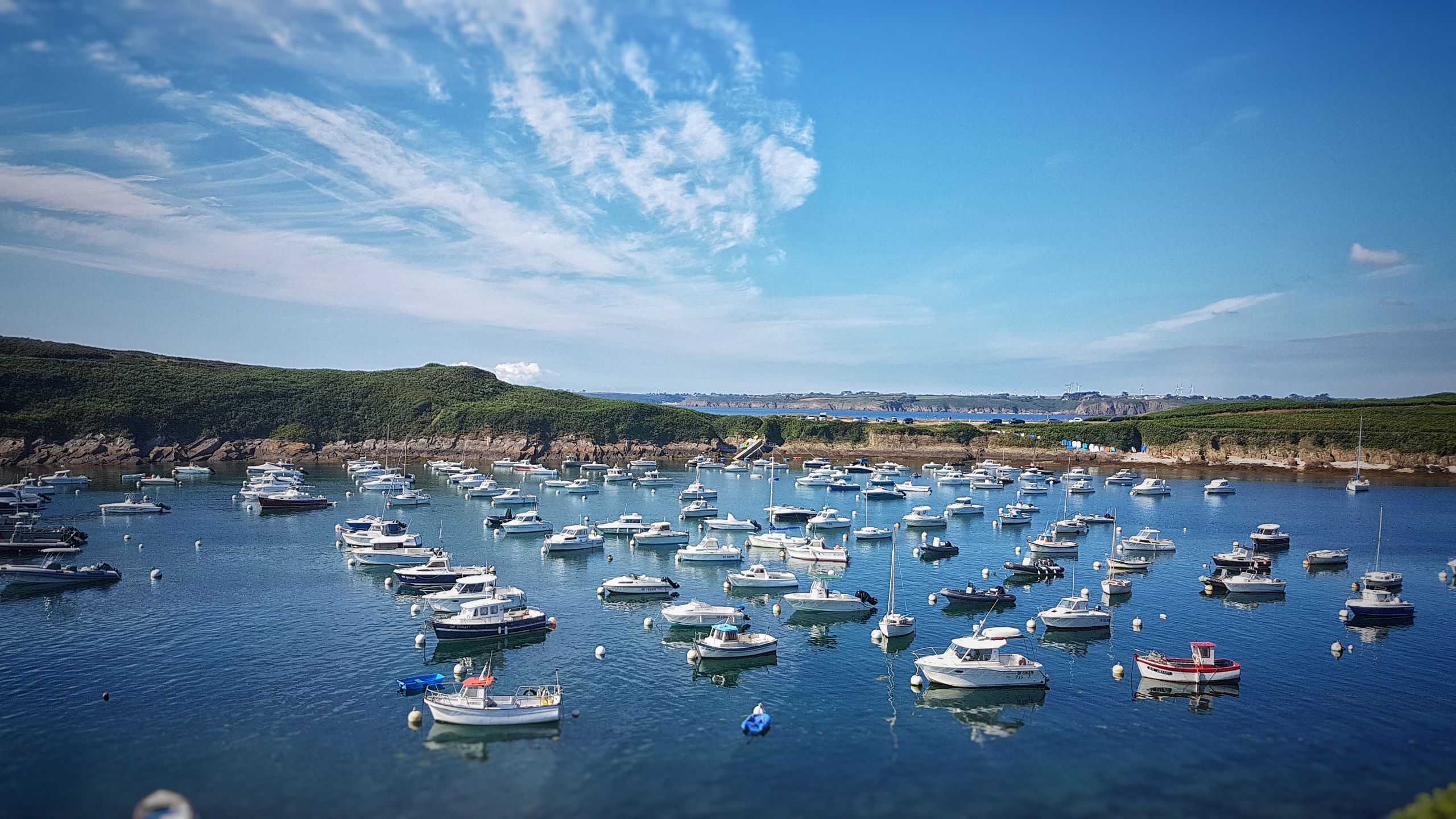 Wallpapers to see boats blue sky ocean on the desktop