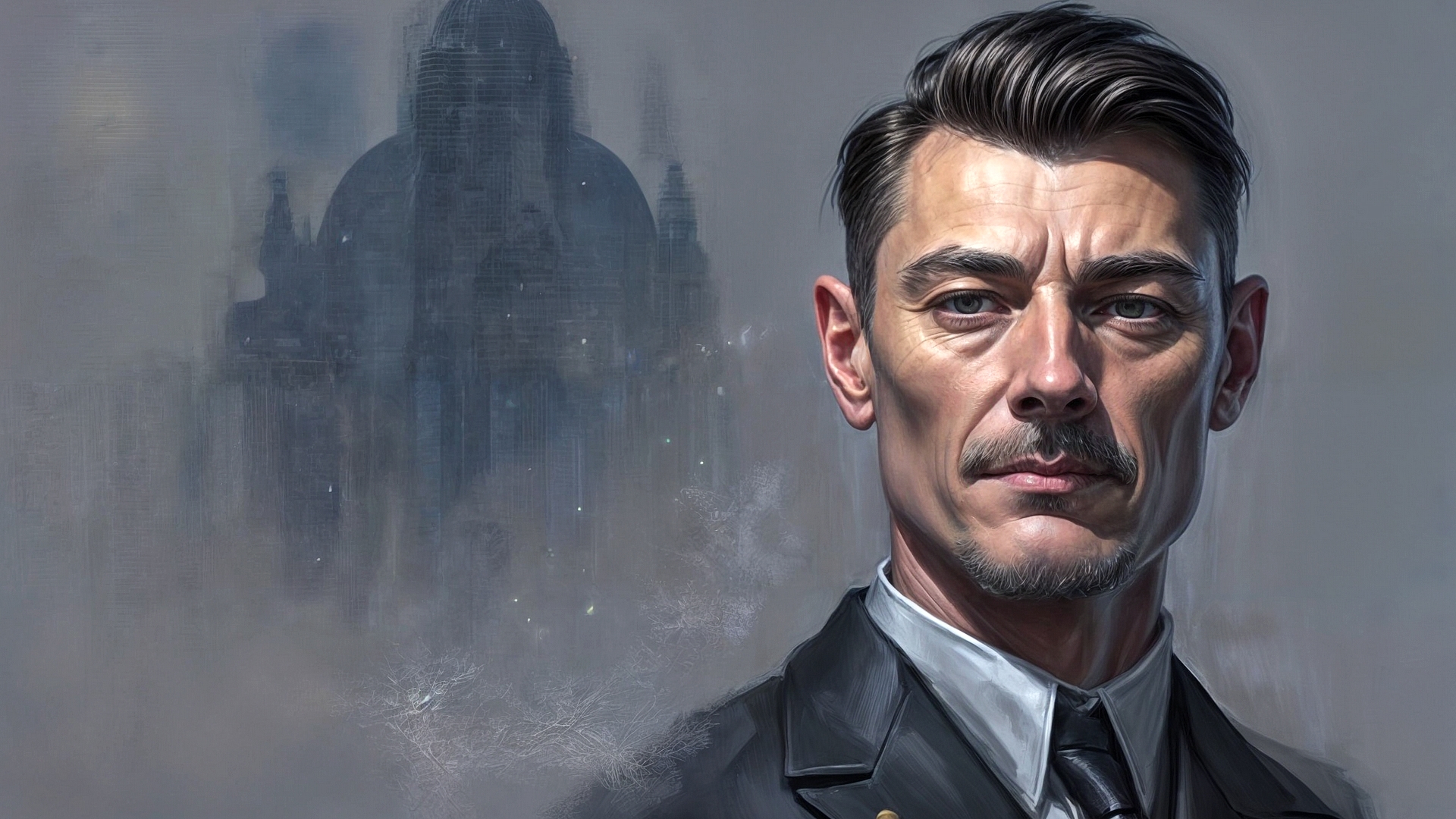 Free photo Portrait of a man on a gray background