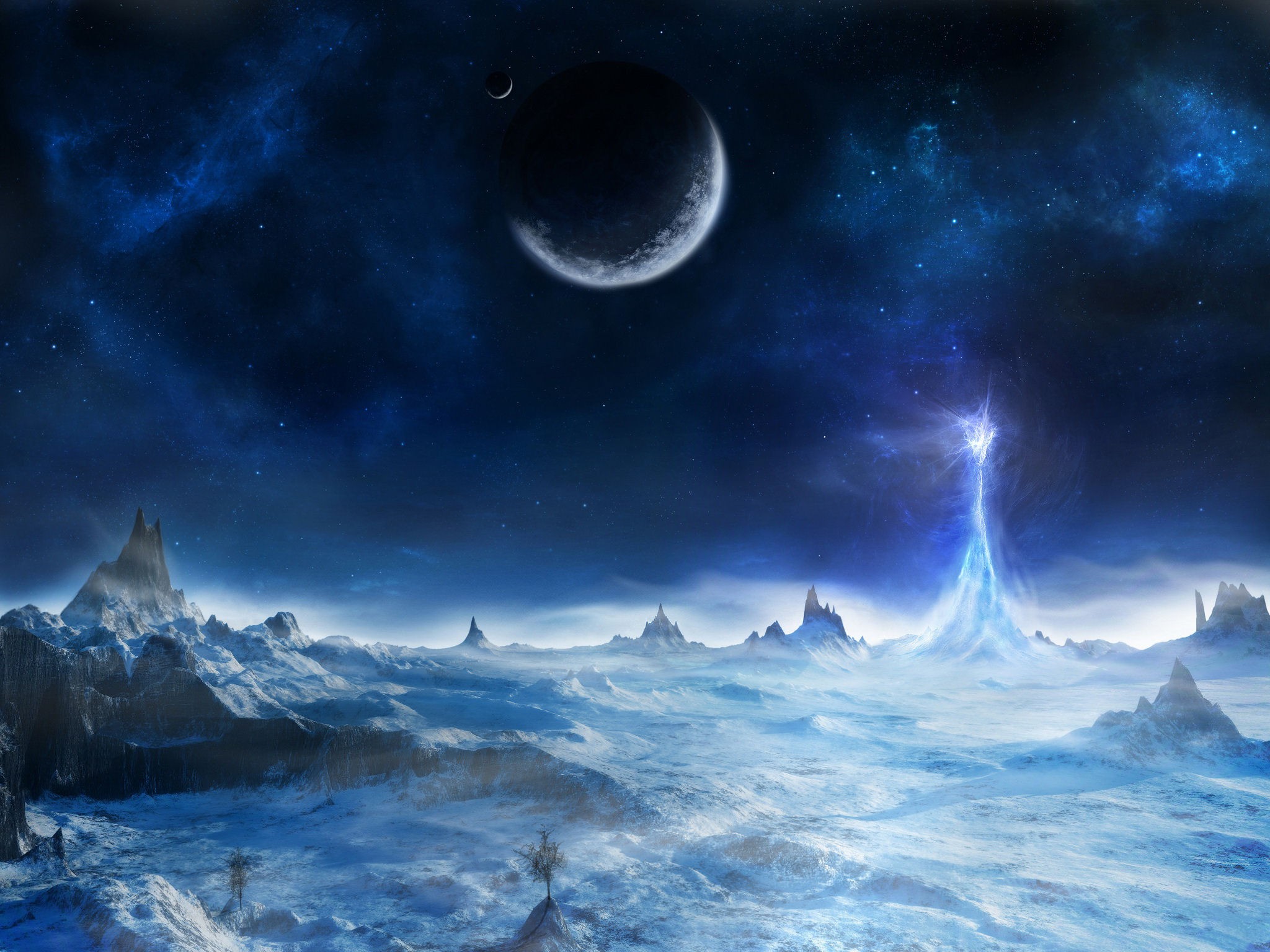 Wallpapers fantasy art planet space on the desktop