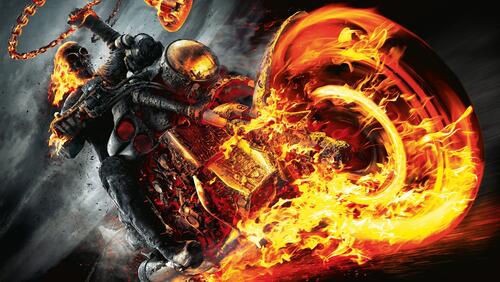 Обои Ghost Rider призрачный гонщик фантазия на рабочий стол