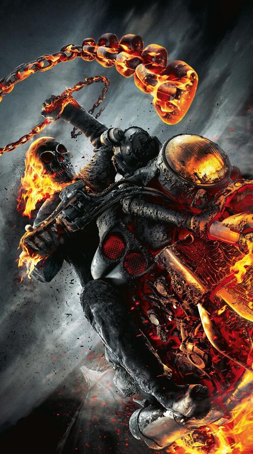 Обои Ghost Rider призрачный гонщик фантазия на рабочий стол