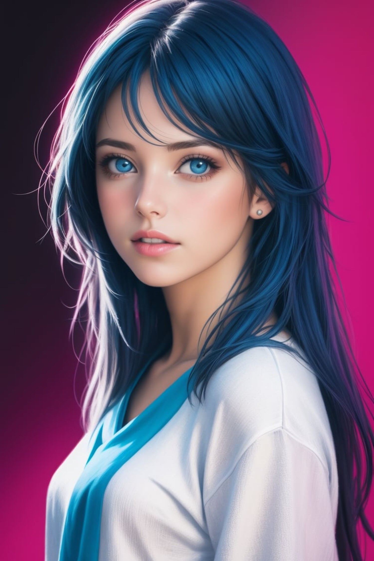 Портрет девушка брюнетка