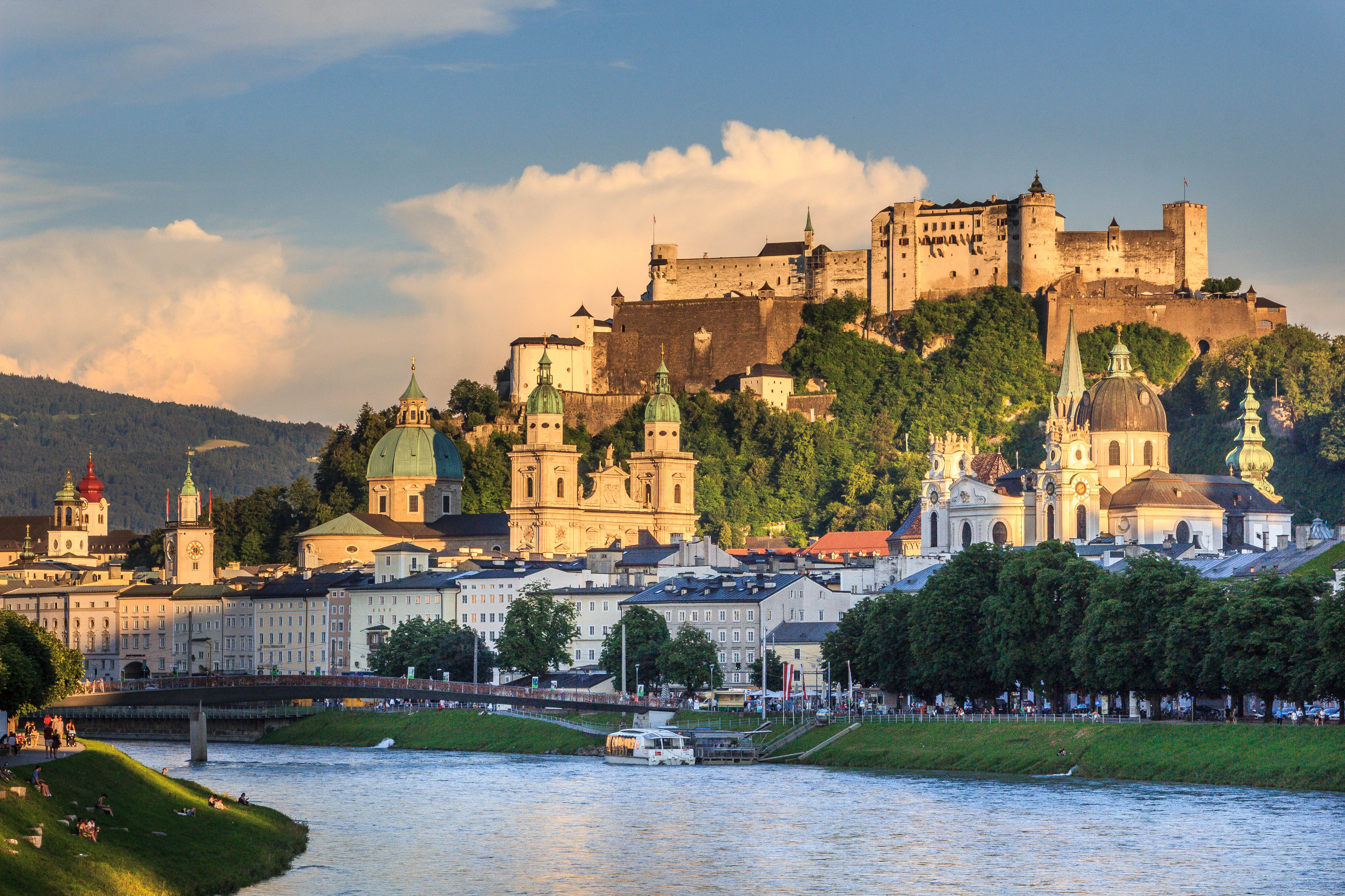 Wallpapers Austria castle Salzburg on the desktop