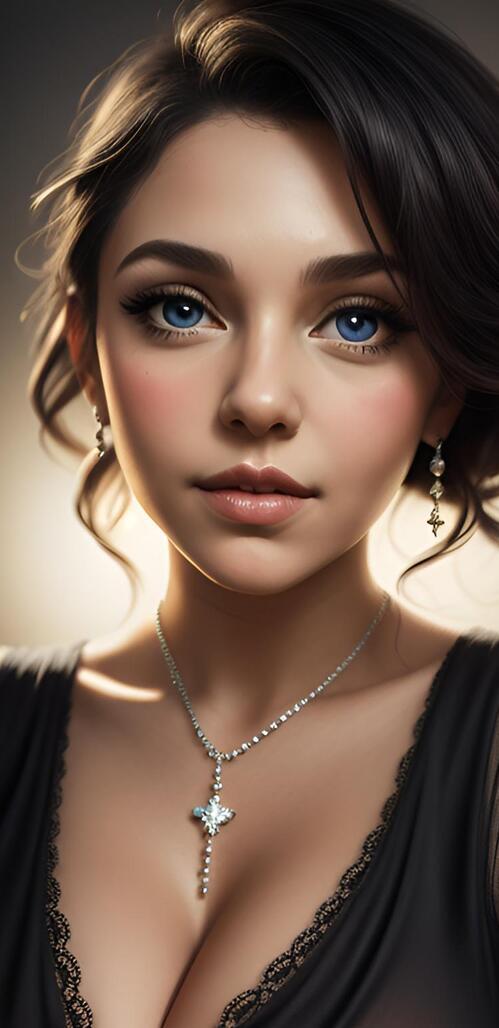 Бесплатное фото Девушка в черном