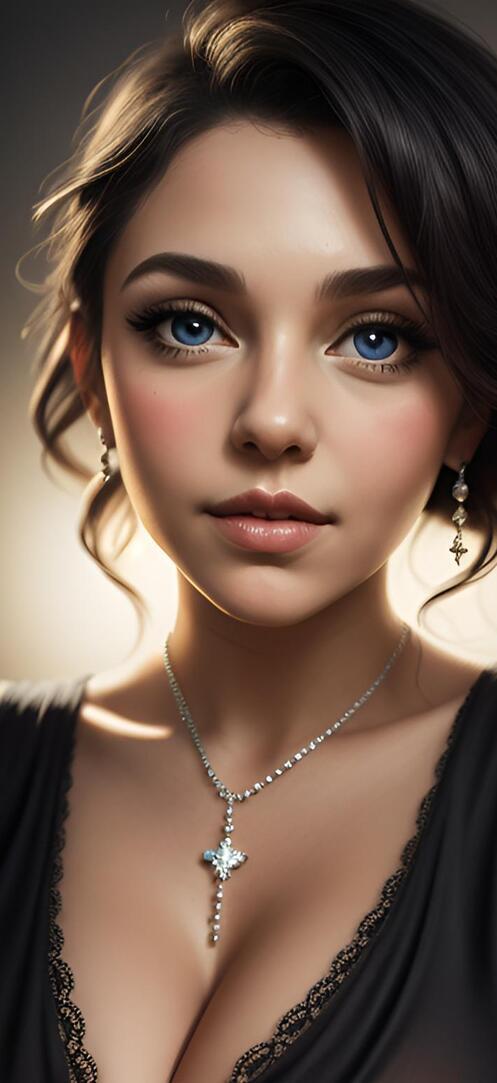 Бесплатное фото Девушка в черном