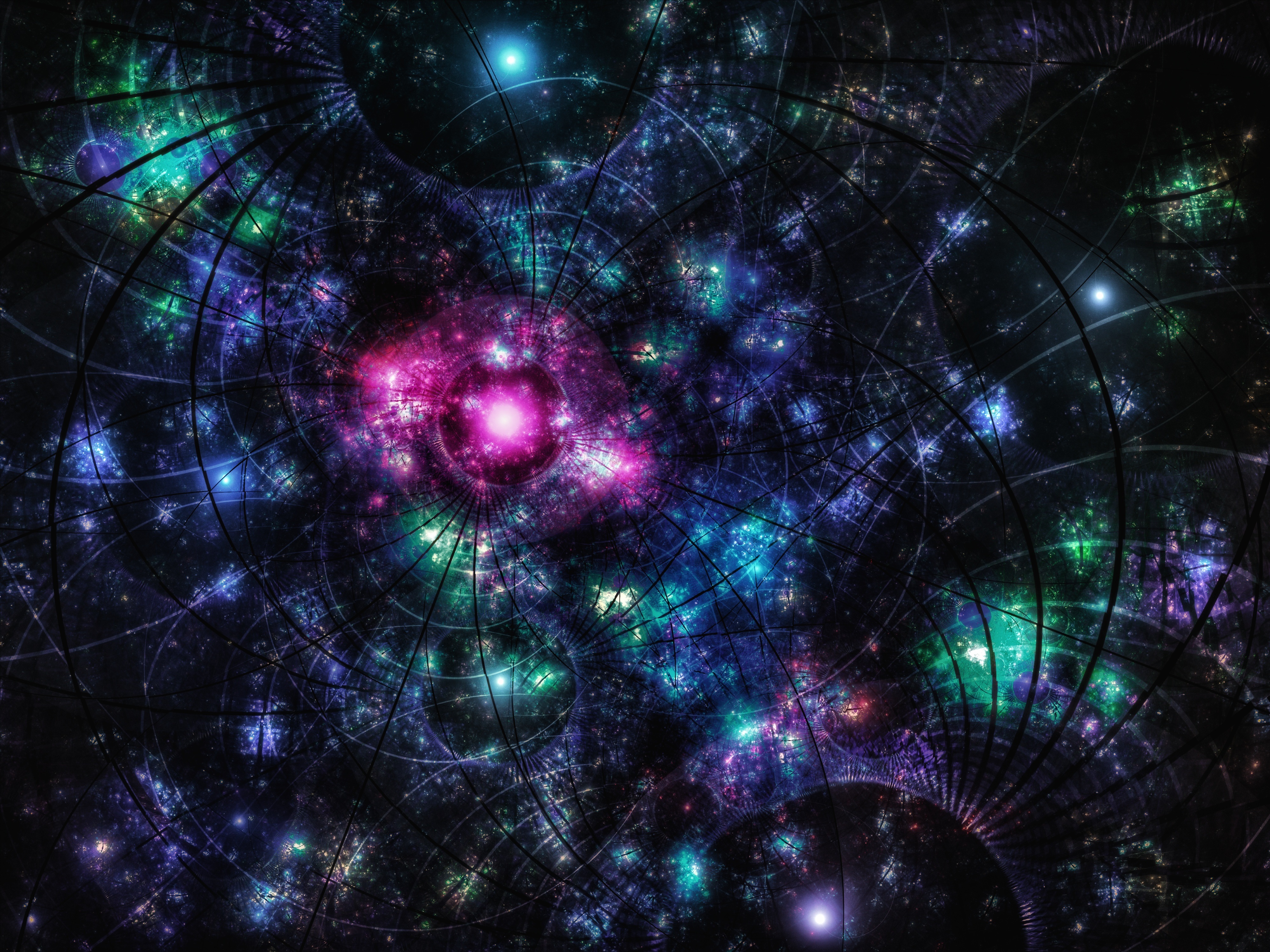 Обои фрактал шаблоны пятна на рабочий стол