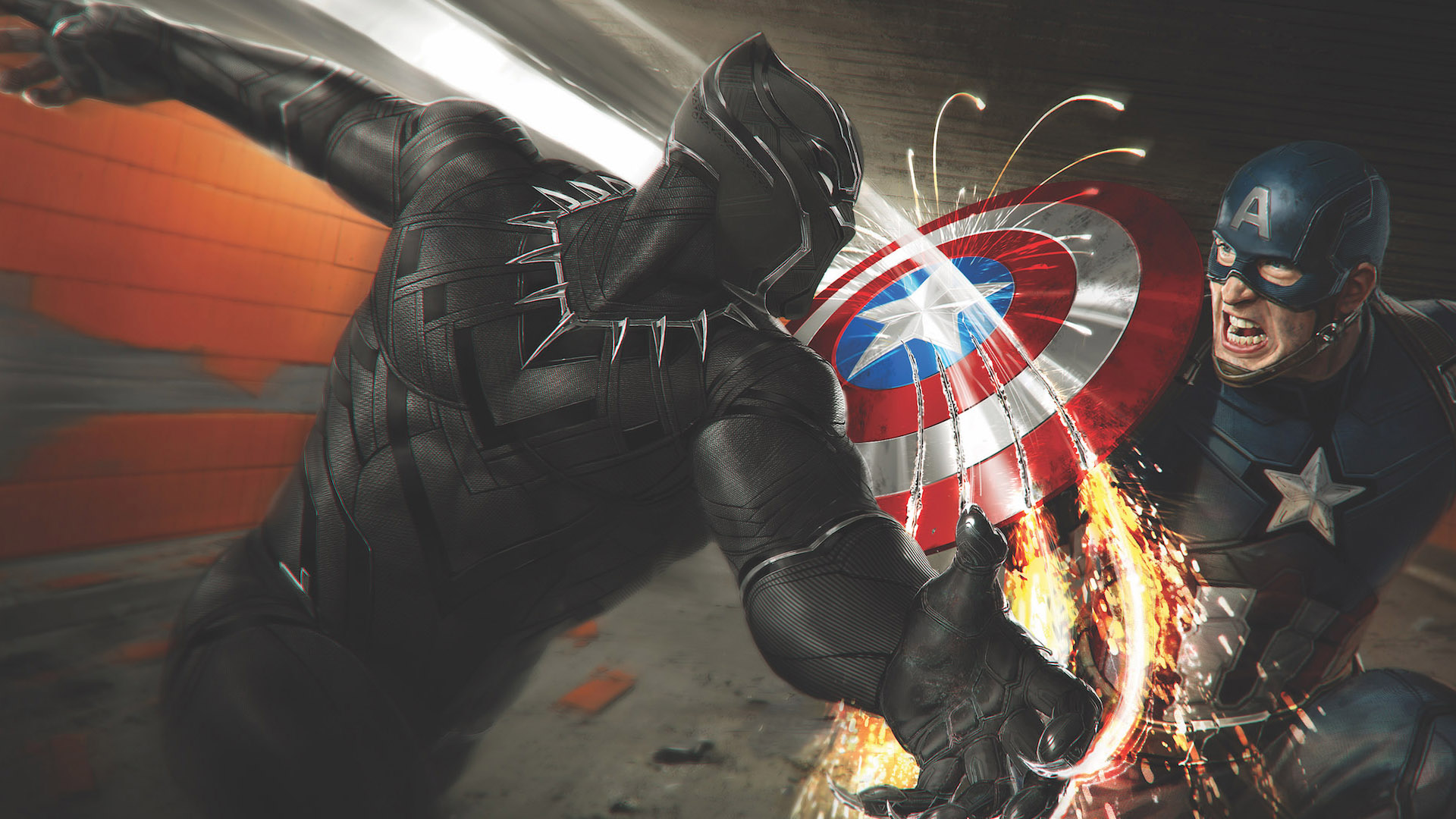 Wallpapers captain america black panther superheroes on the desktop