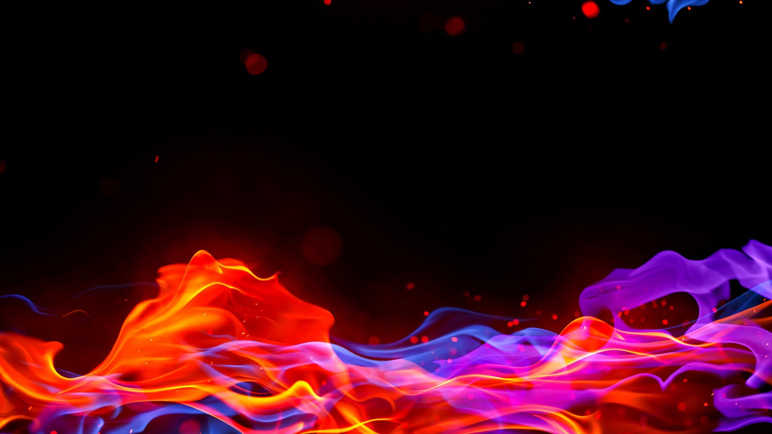 Wallpapers night red smoke on the desktop