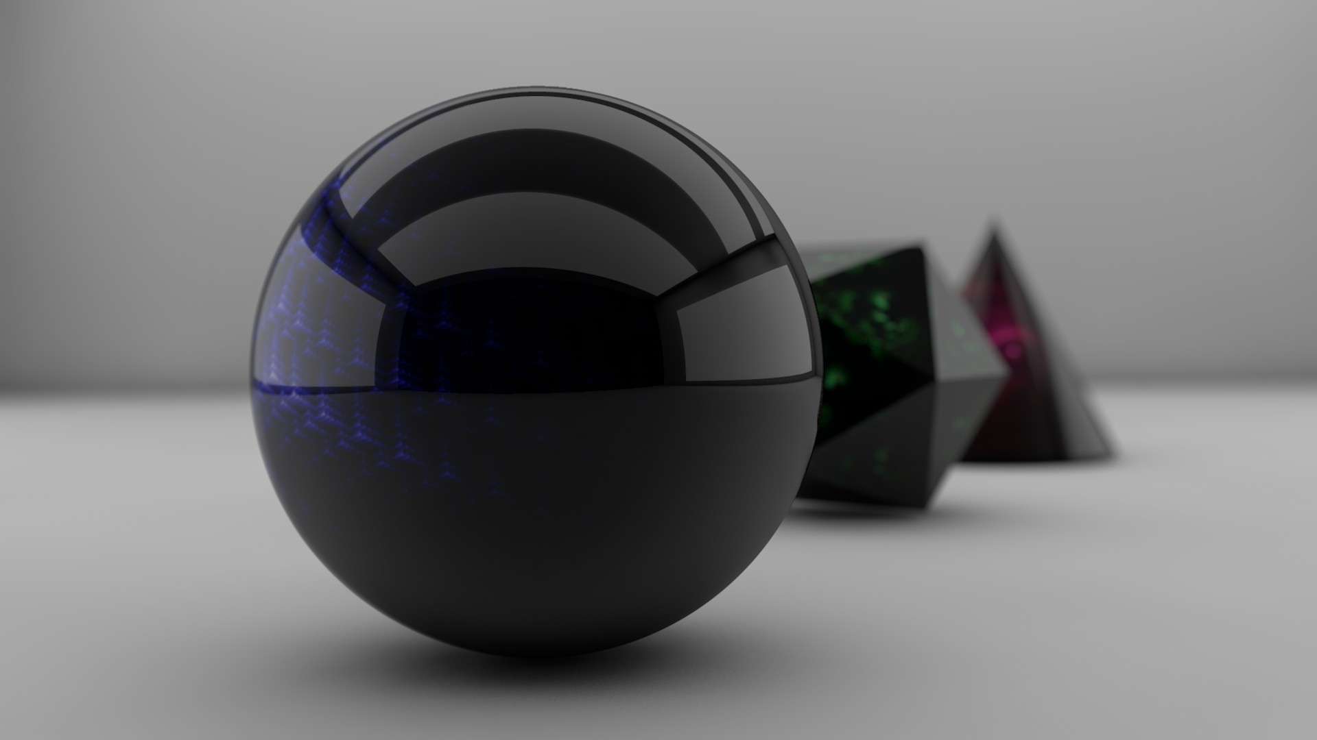 Wallpapers digital art sphere ball on the desktop