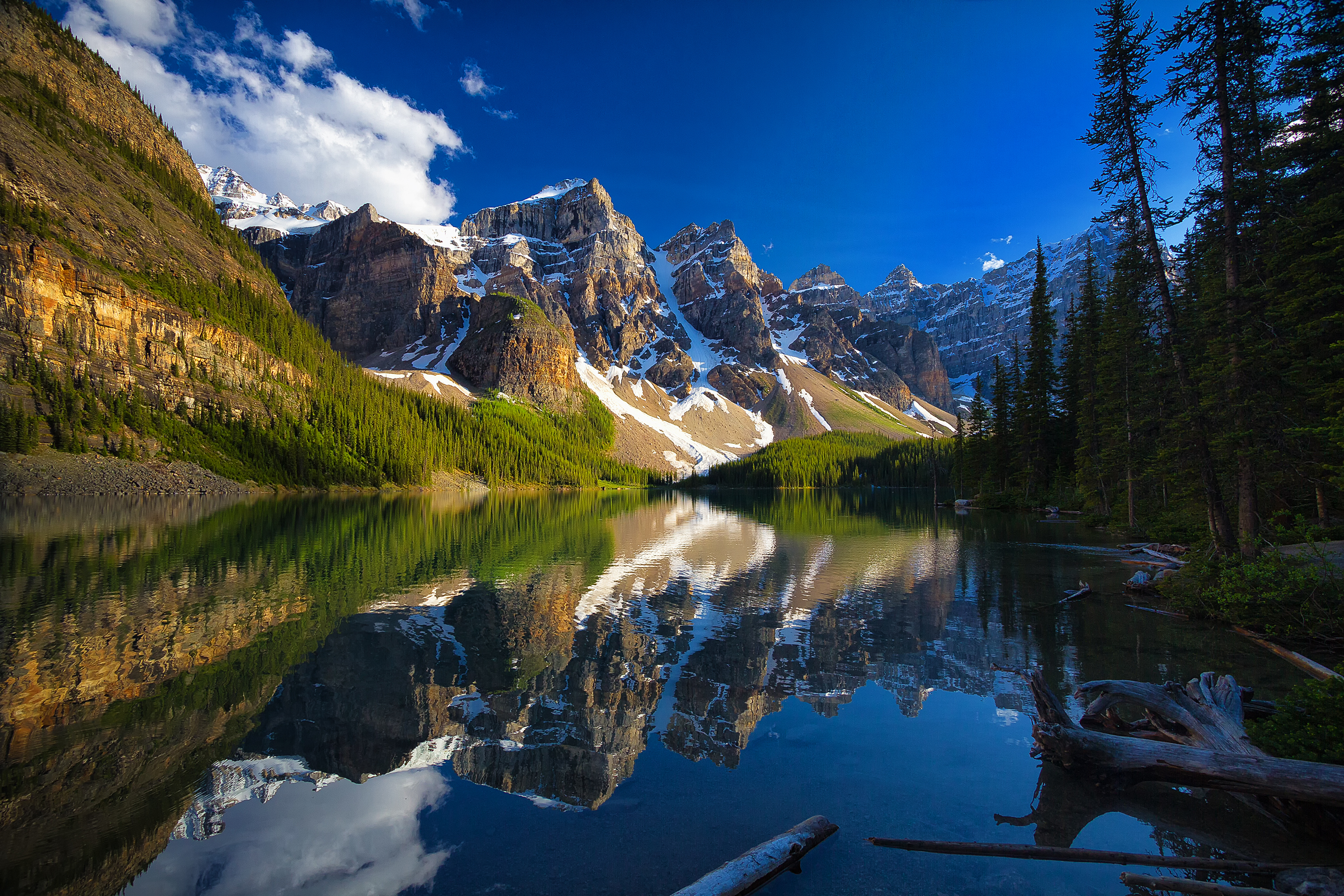 Обои Moraine Lake Banff National Park озеро на рабочий стол