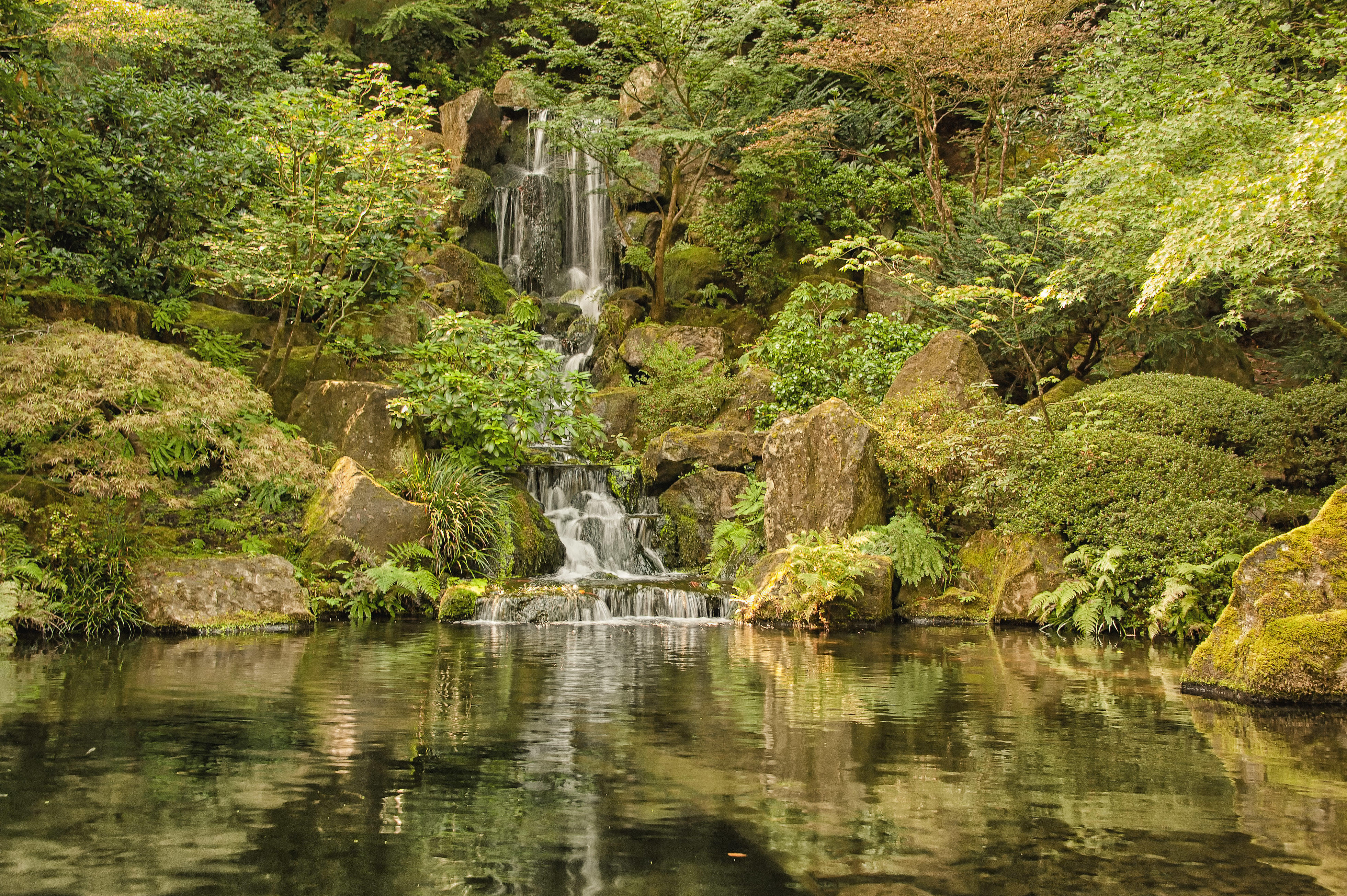 Обои Portland Japanese Garden Oregon Портлендский японский сад на рабочий стол