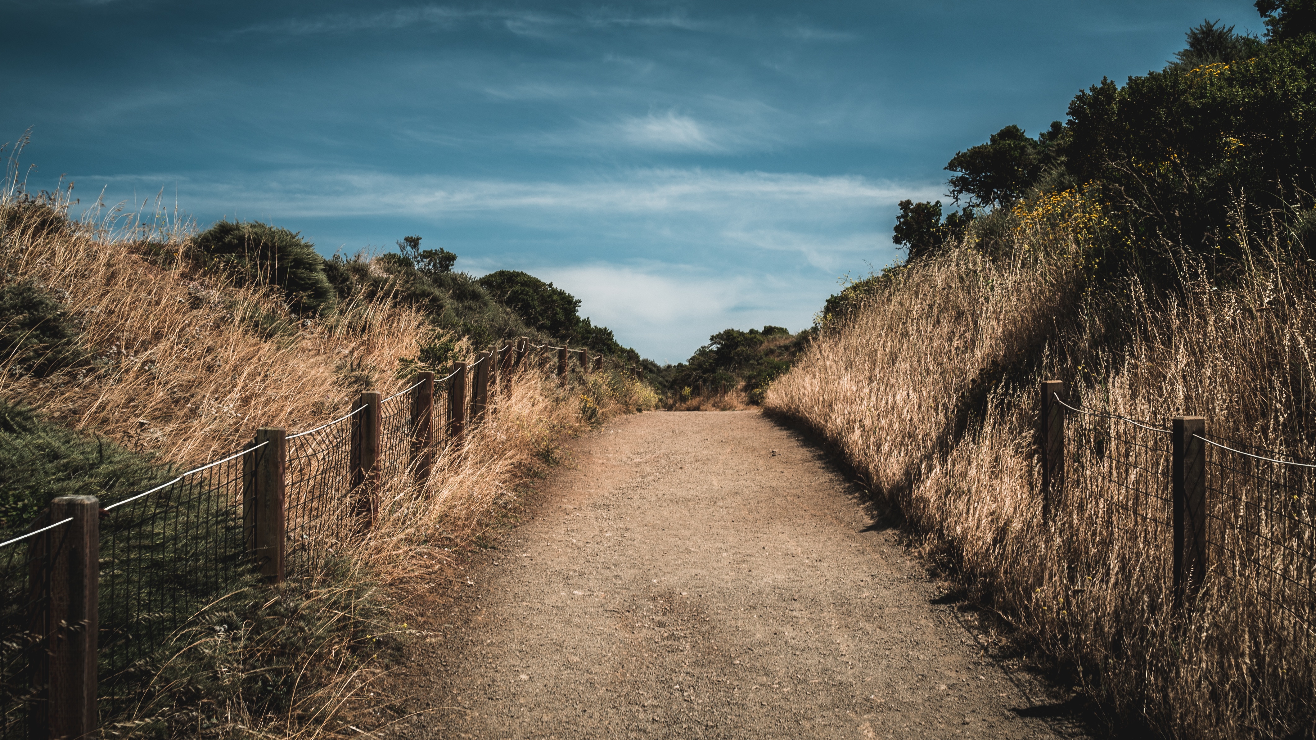 Free photo A sandy path in the mountains