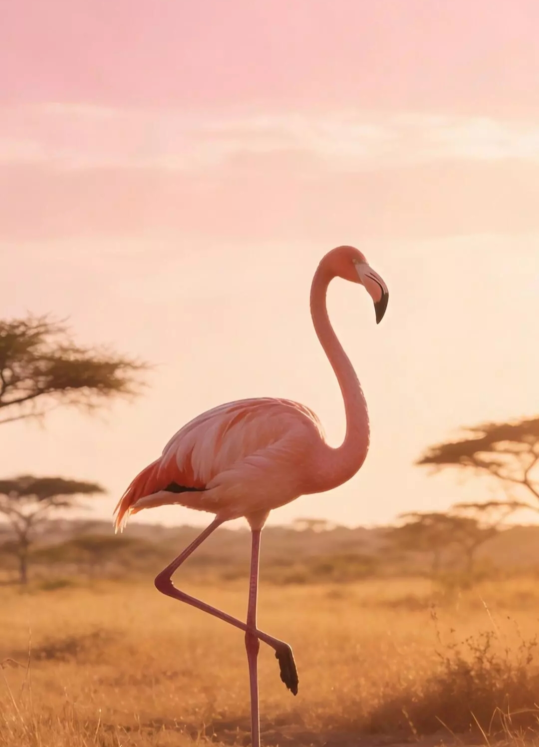 В лучах заходящего солнца