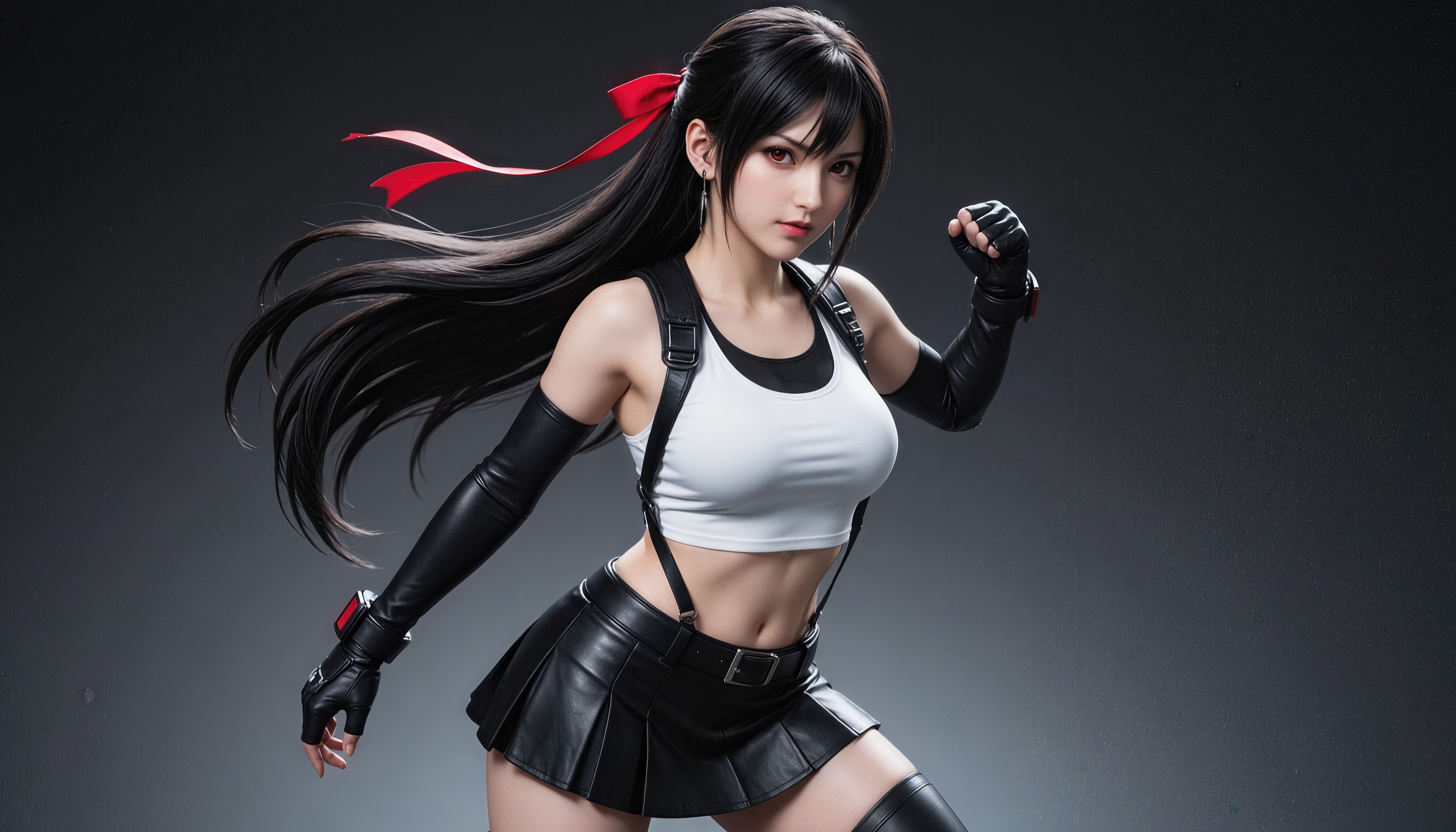 Wallpapers an anime character Tifa Lockhart on the desktop