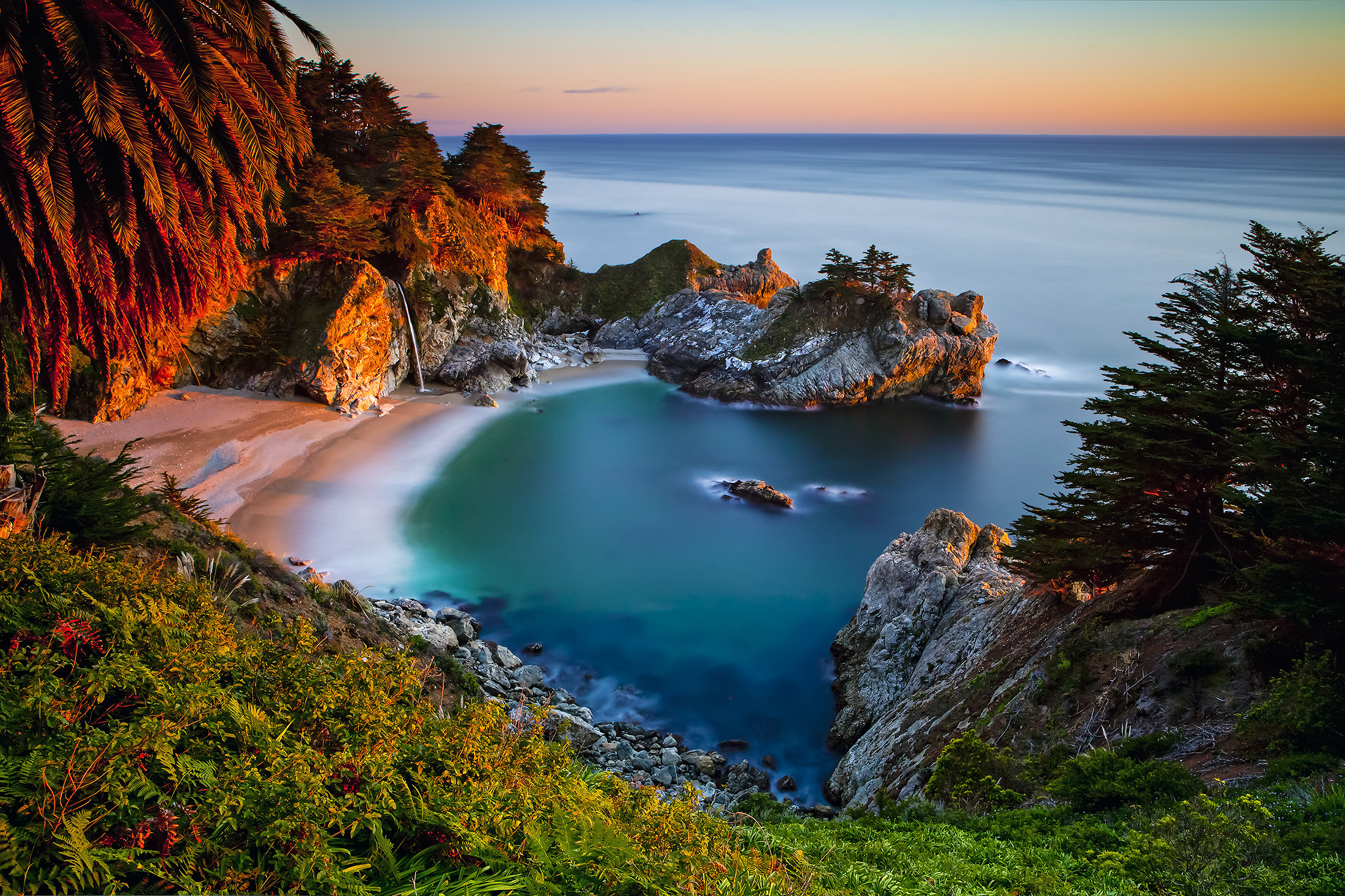 Обои Julia Pfeiffer Burns State Park Big Sur Monterey County на рабочий стол