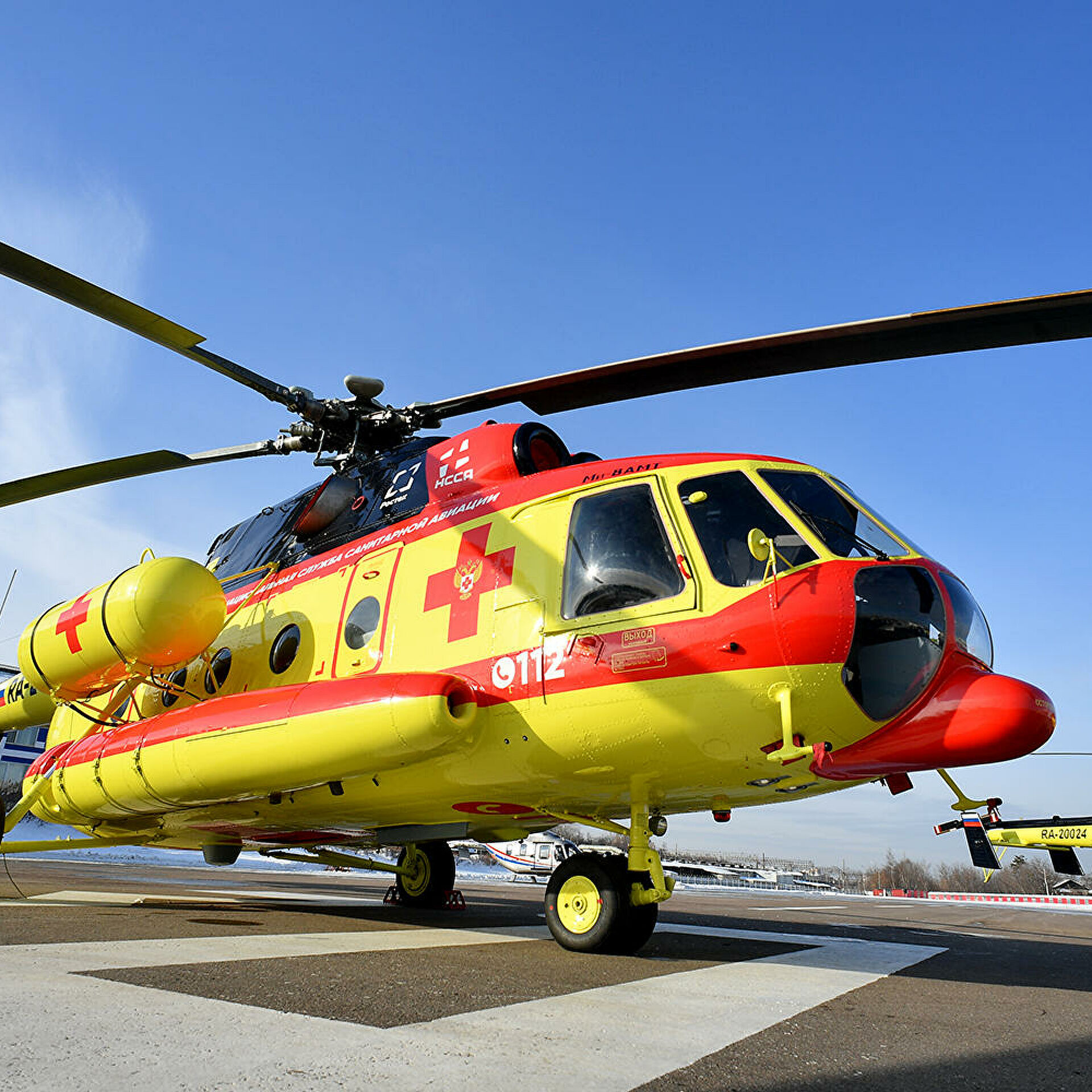 Wallpapers helicopter aviation yellow helicopter on the desktop