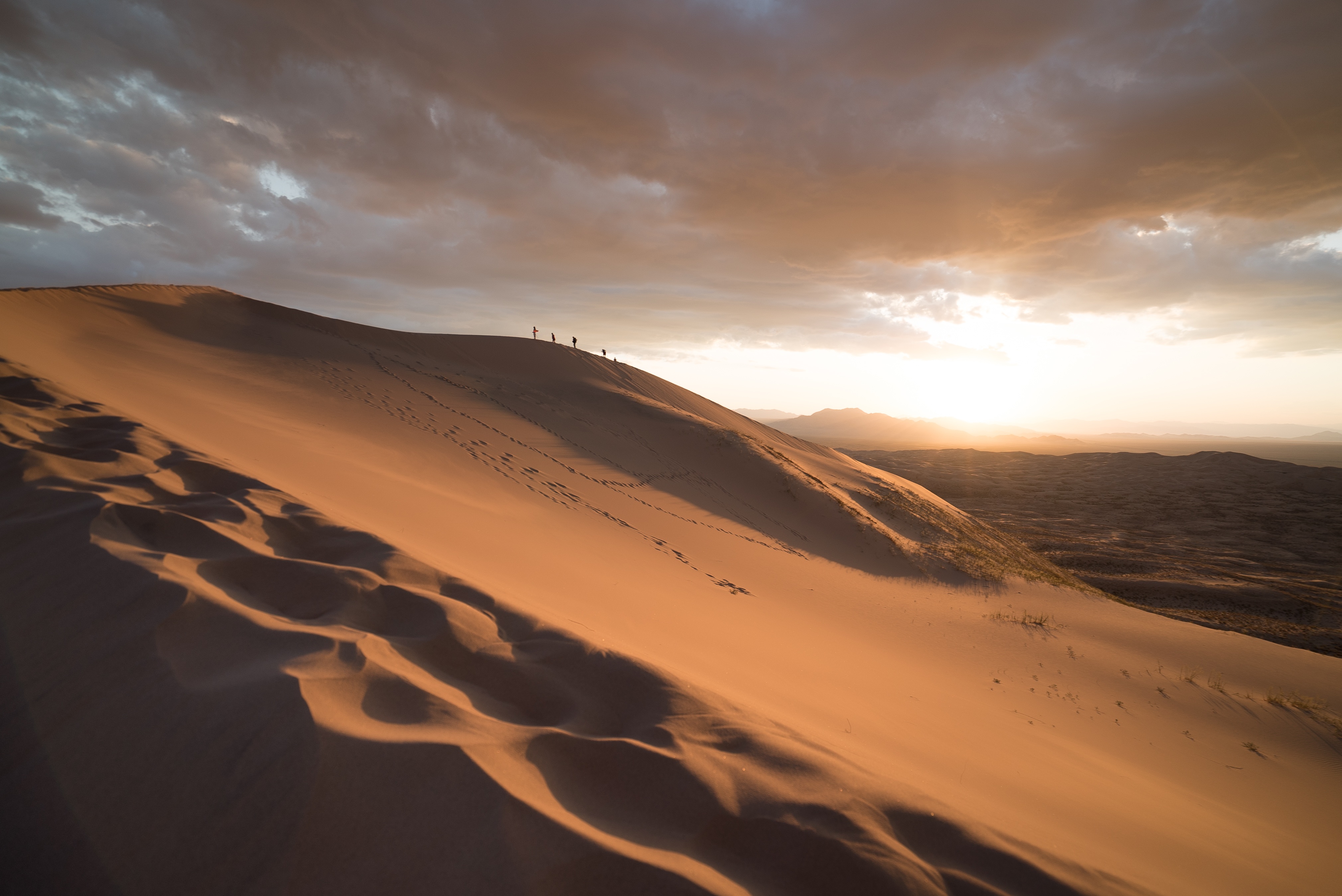 Desert at sunset