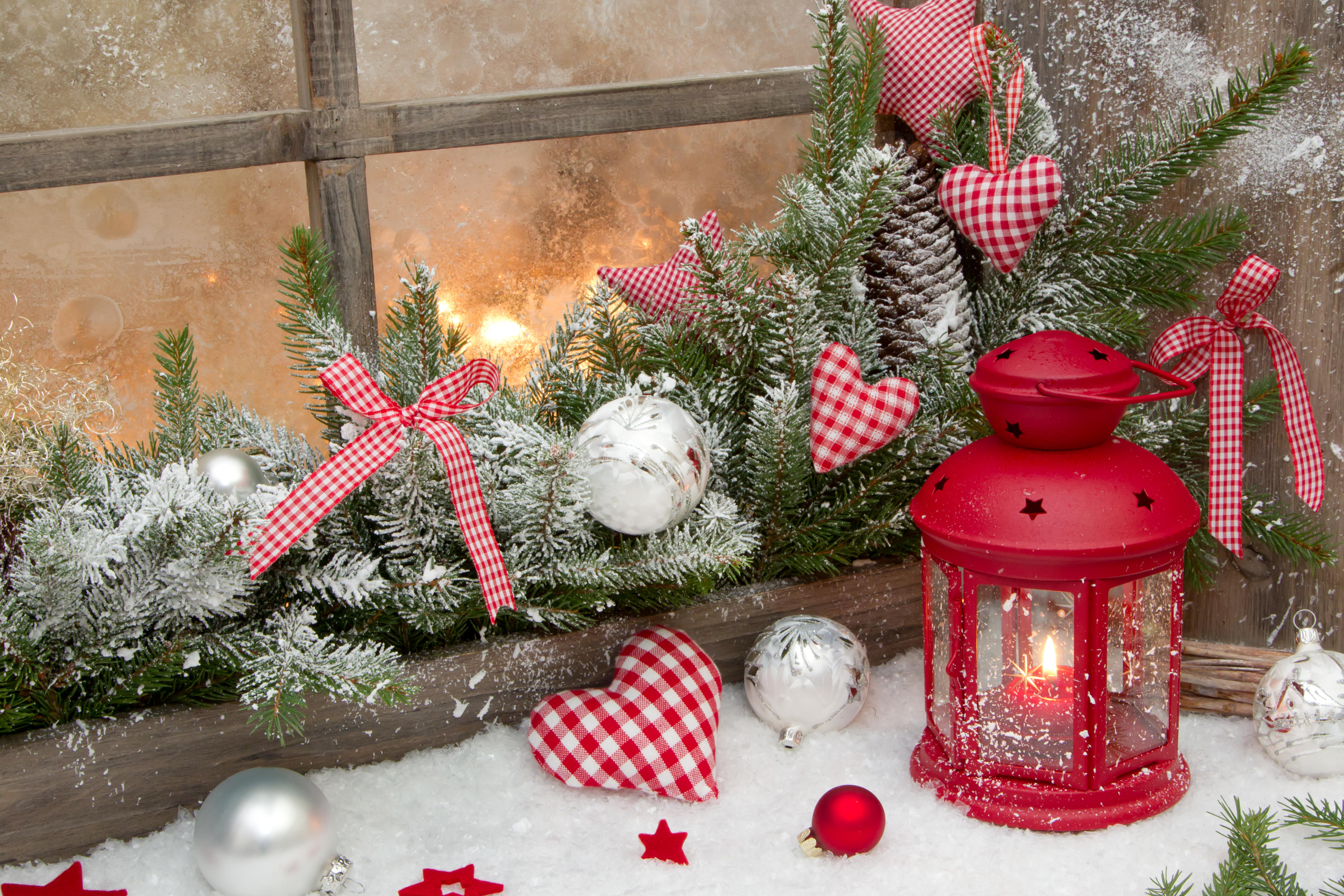 桌面上的壁纸圣诞树装饰 新年 花灯