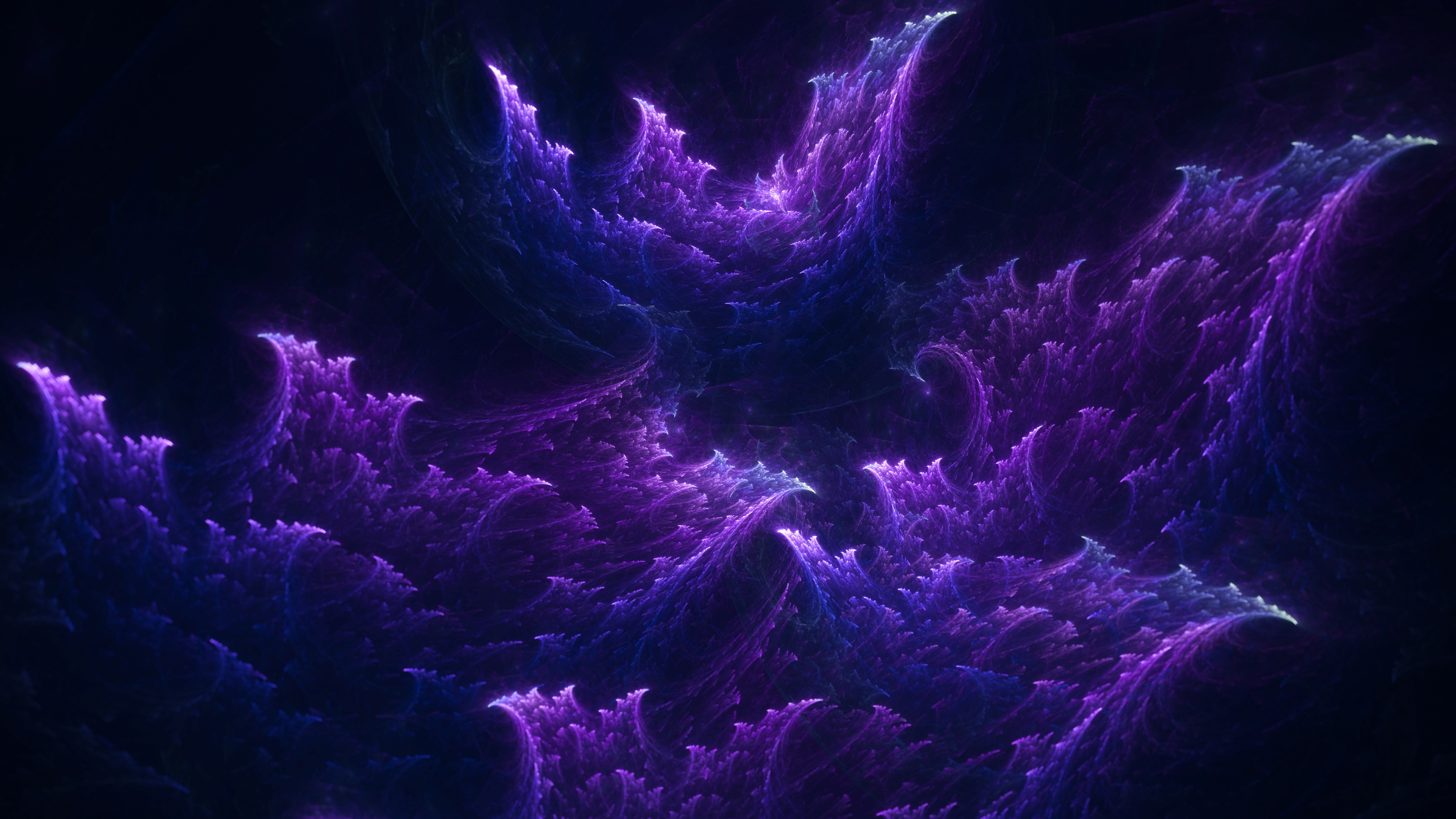 Colorful purple fractal