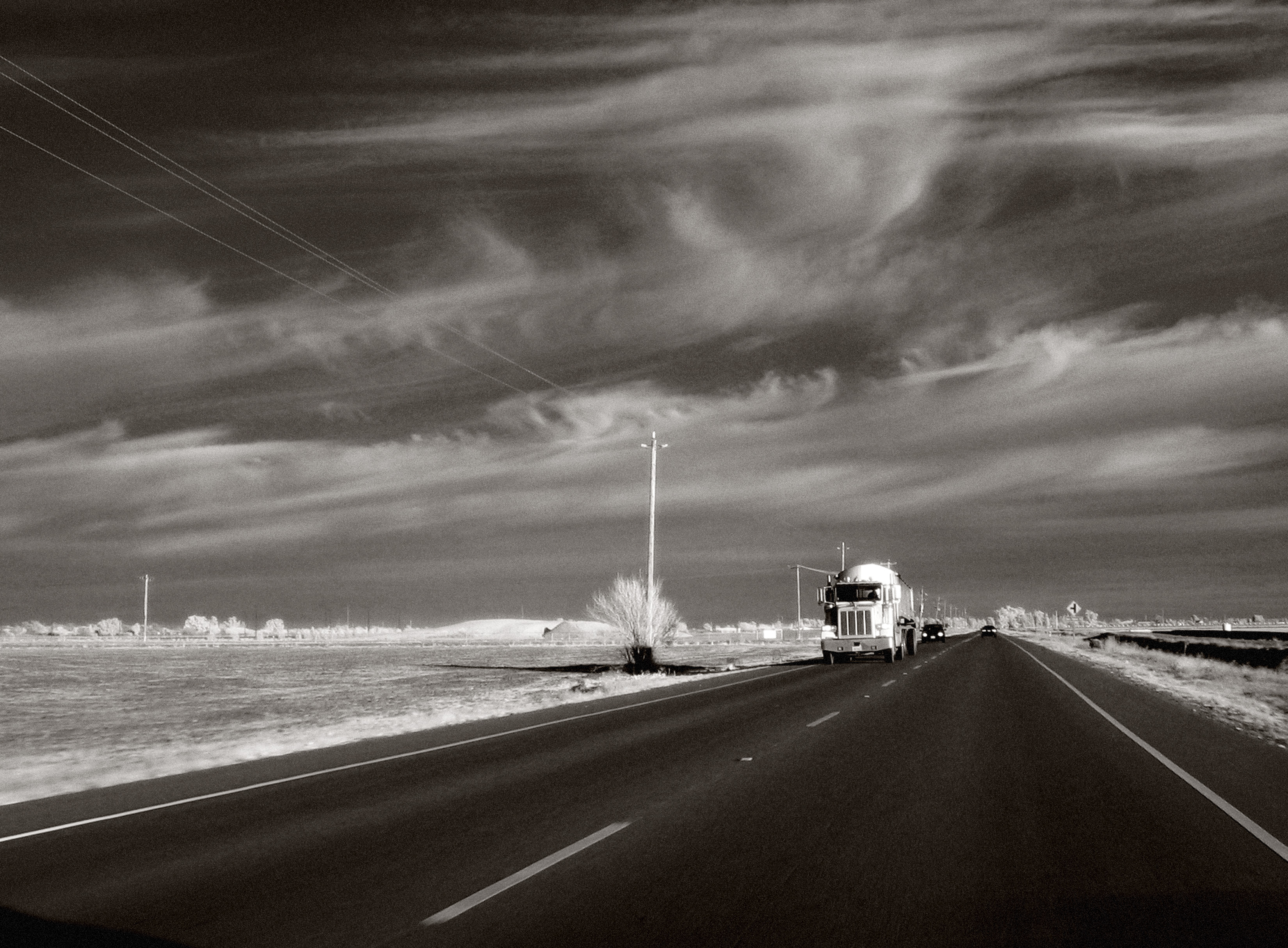 Обои горизонт свет облако на рабочий стол