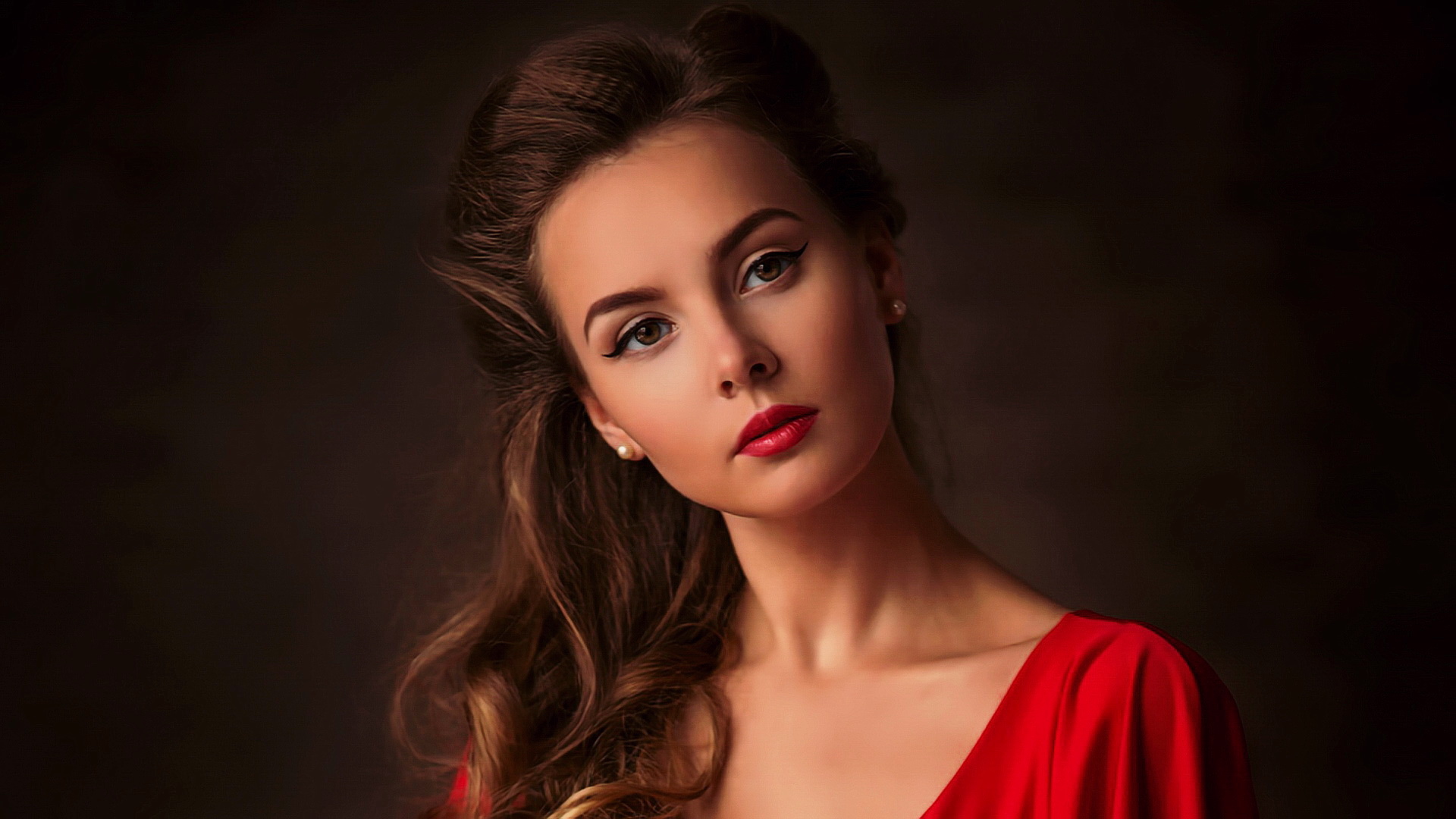 Portrait Girl in Red