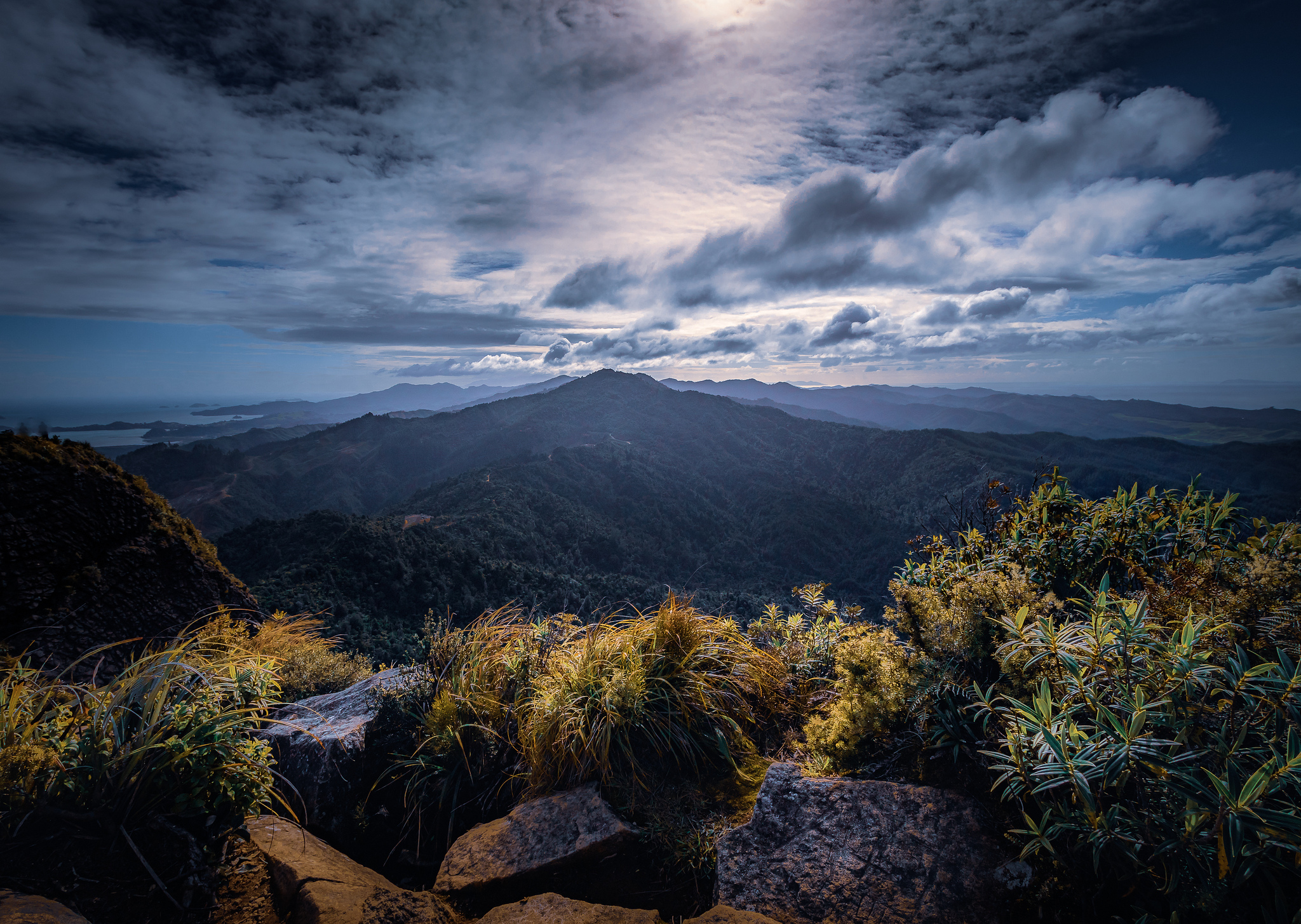 Wallpapers mountains sunset twilight on the desktop