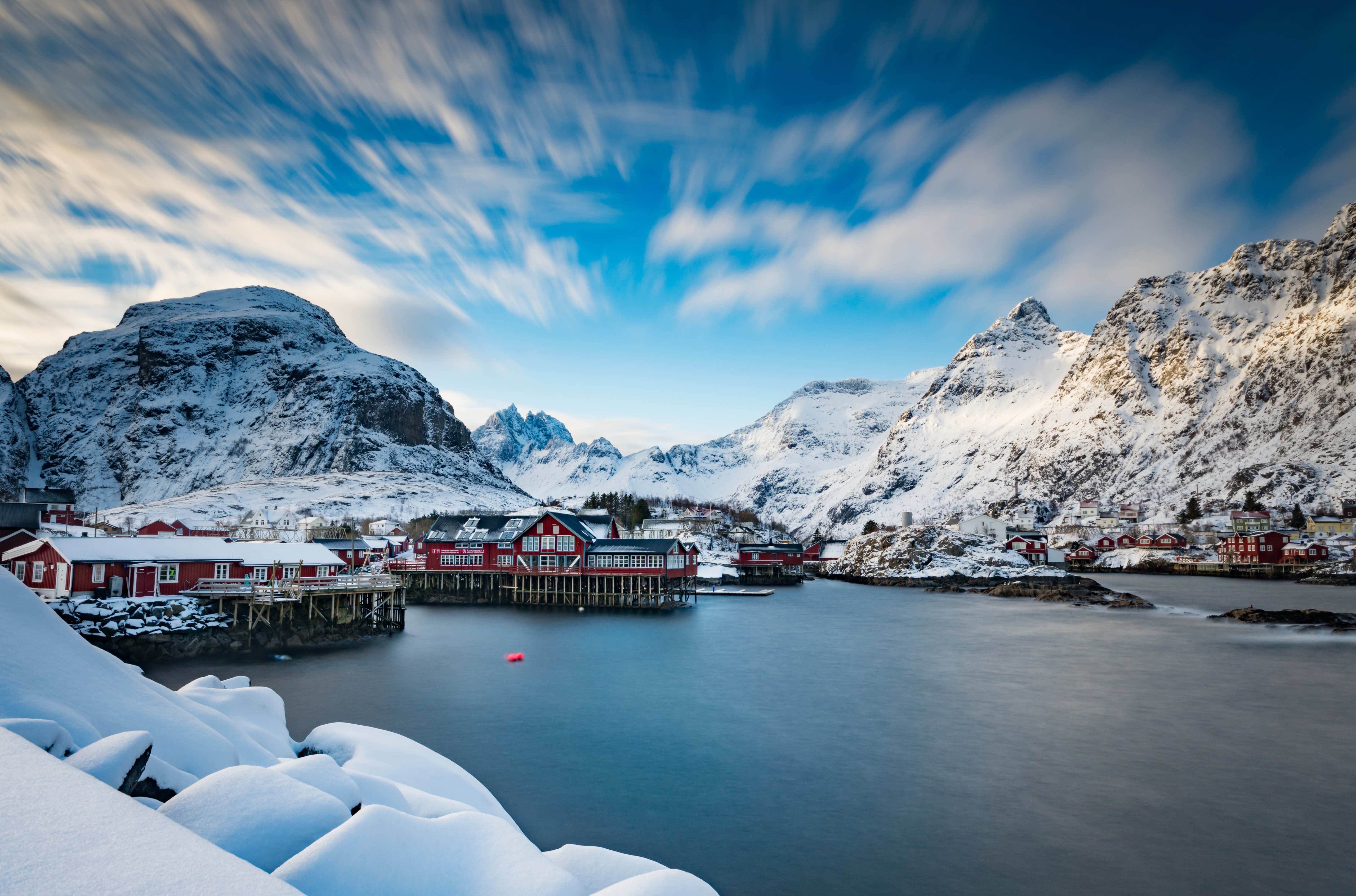 Wallpapers mountains Norway mountain houses norway on the desktop