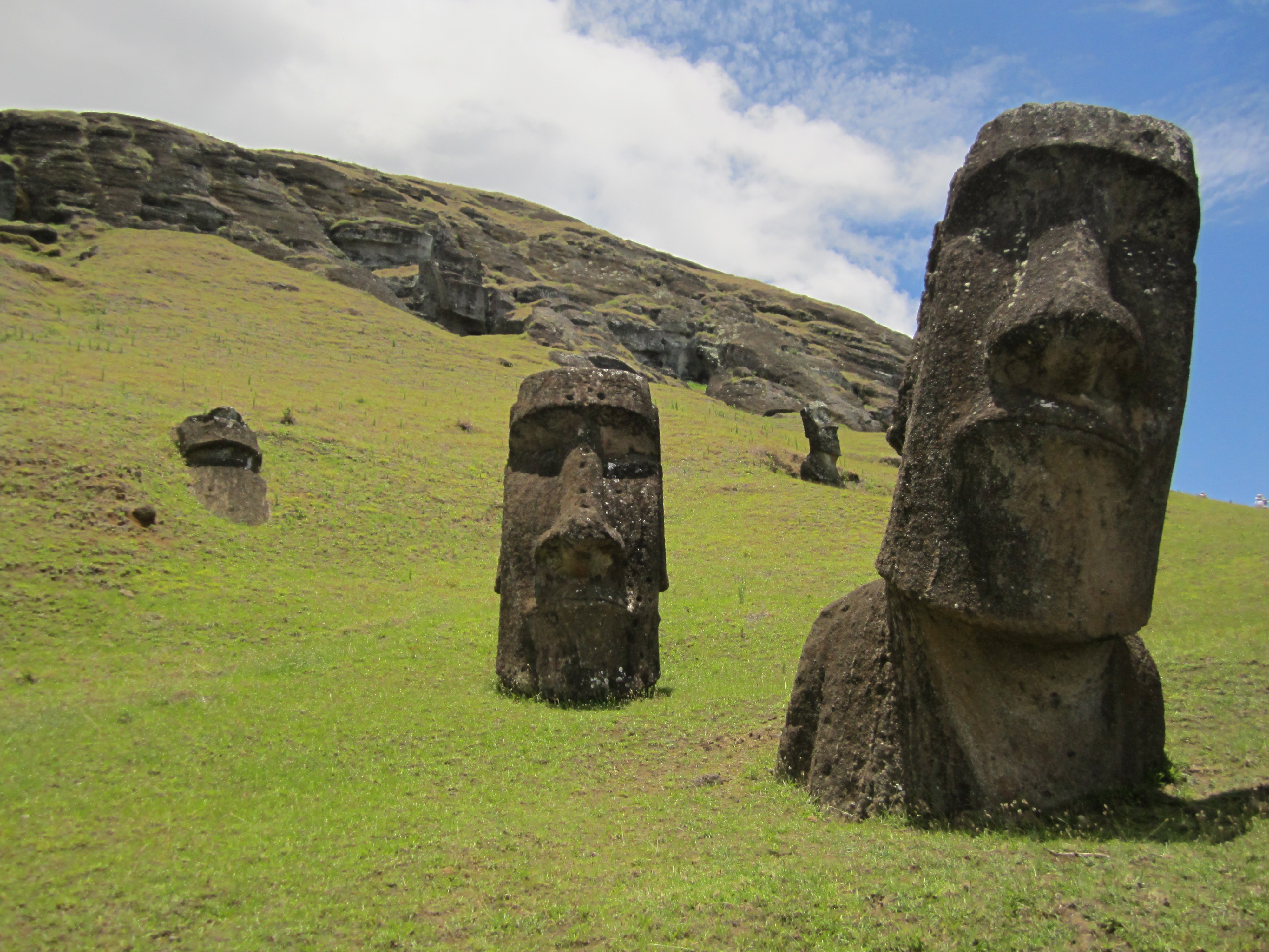 Free photo Stones in the shape of a person`s face