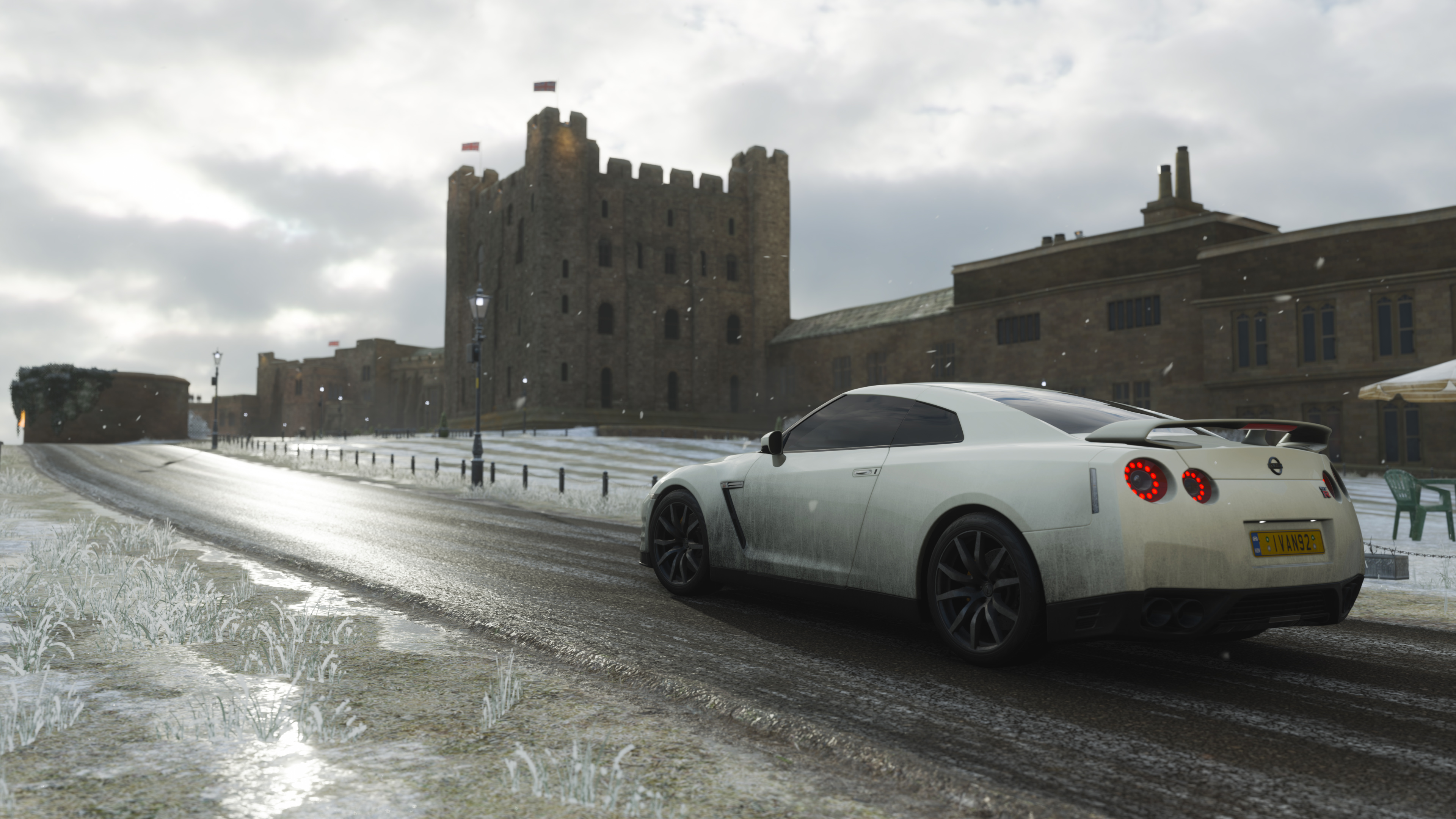 Wallpapers Forza Horizon 4 Nissan GTR cars on the desktop