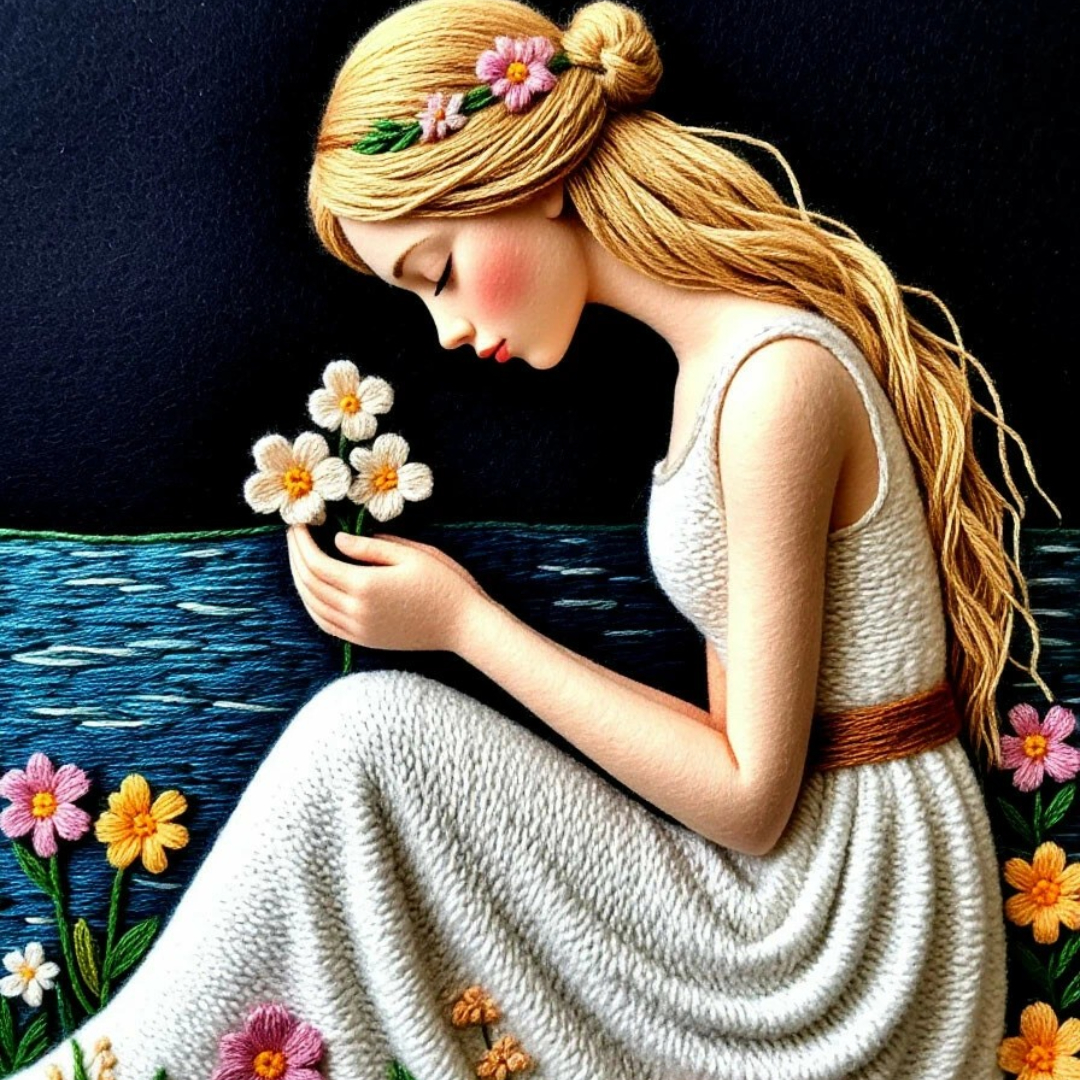 Бесплатное фото Дева у реки