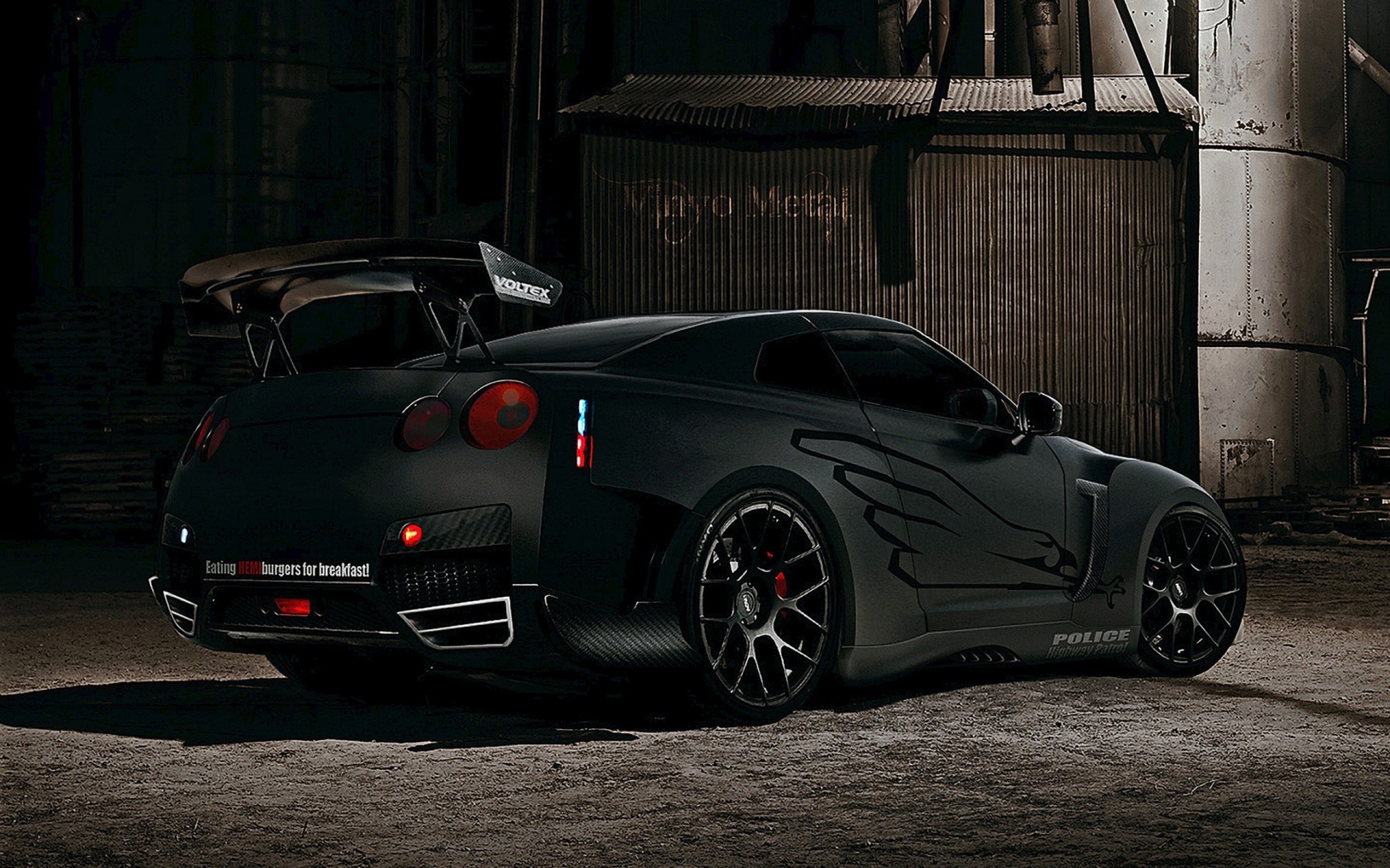 Wallpapers Nissan GTR tuning spoiler on the desktop