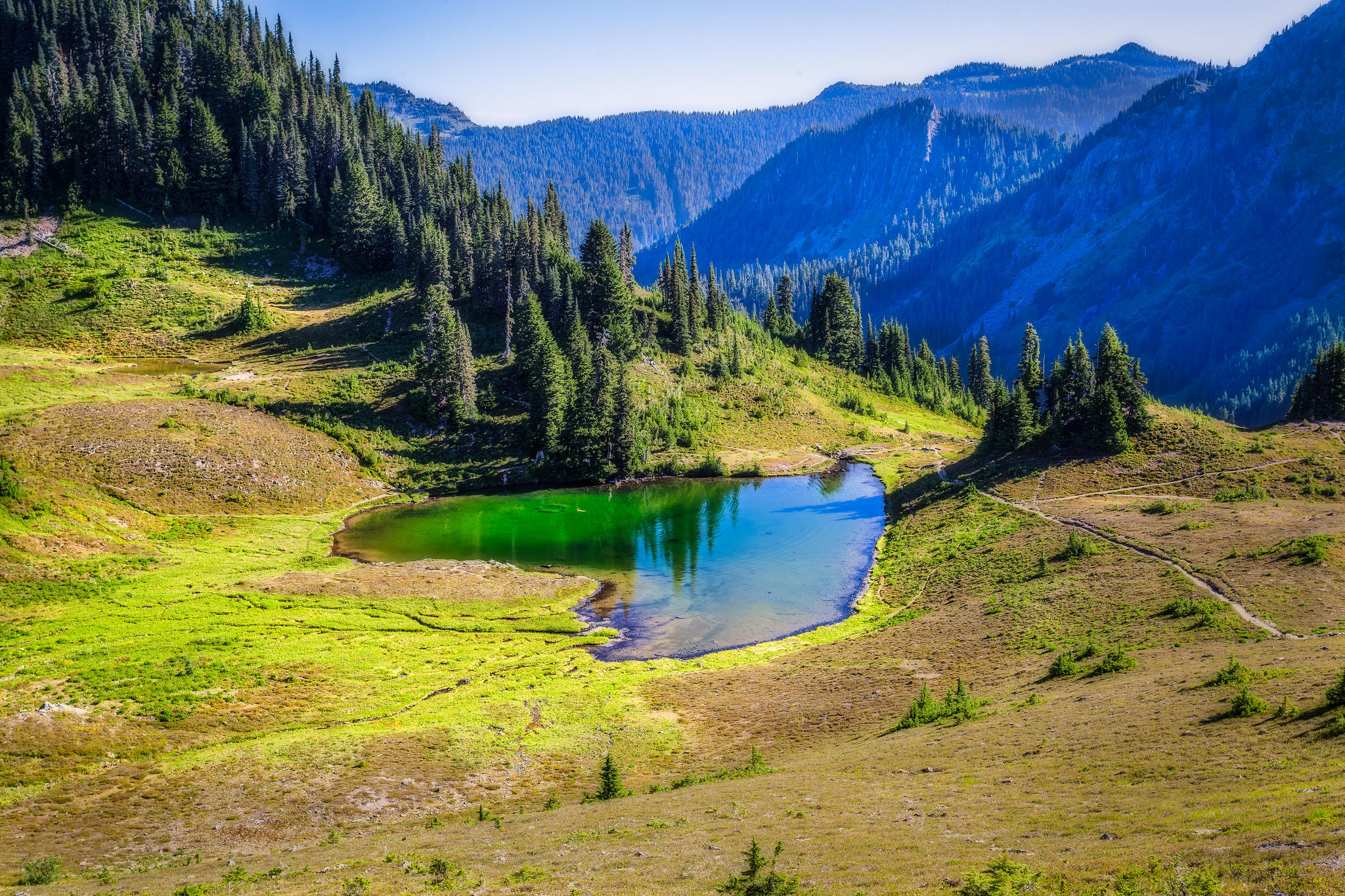 Wallpapers Olympic National Park mountains lake on the desktop