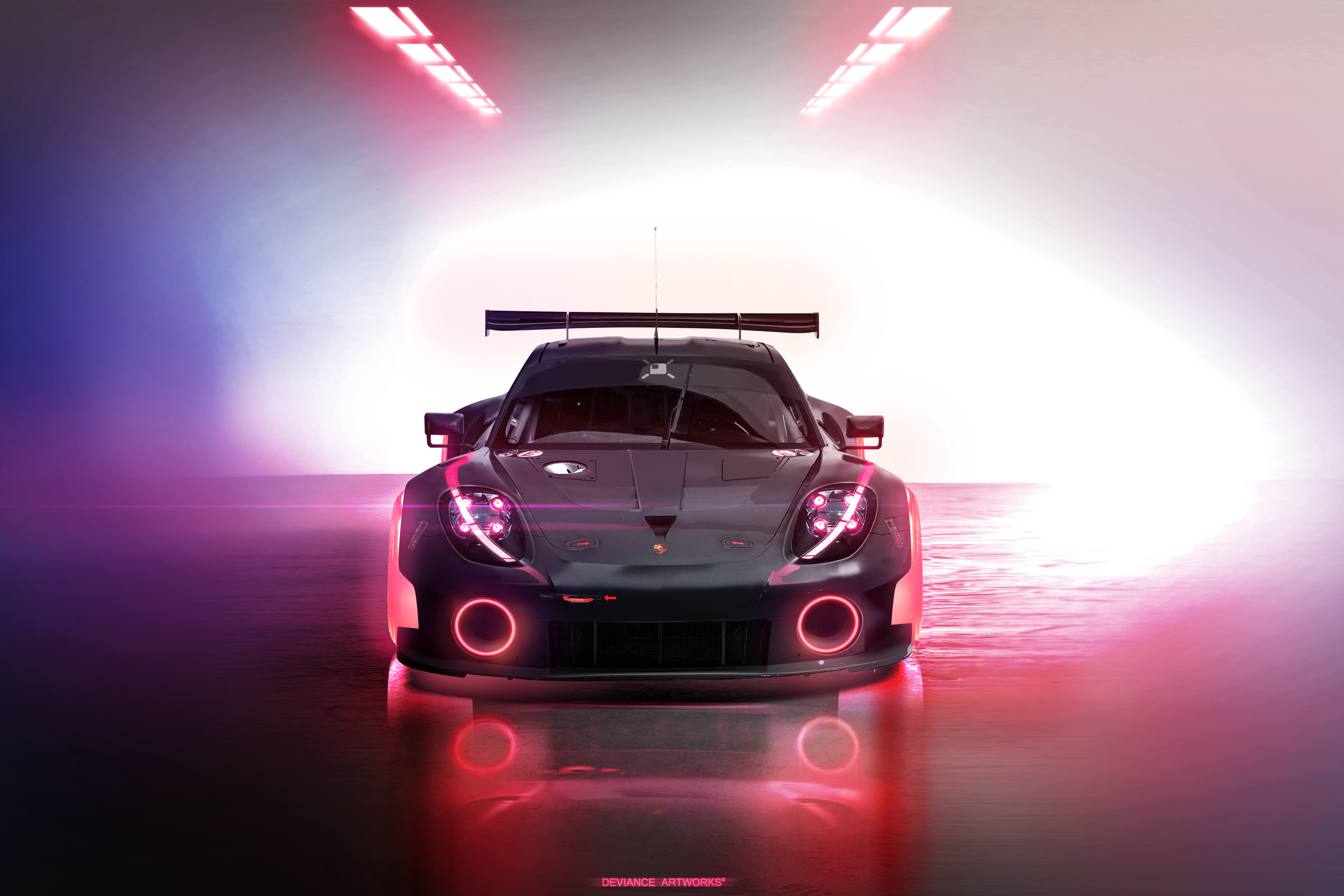 Wallpapers porsche 918 Porsche view from front on the desktop