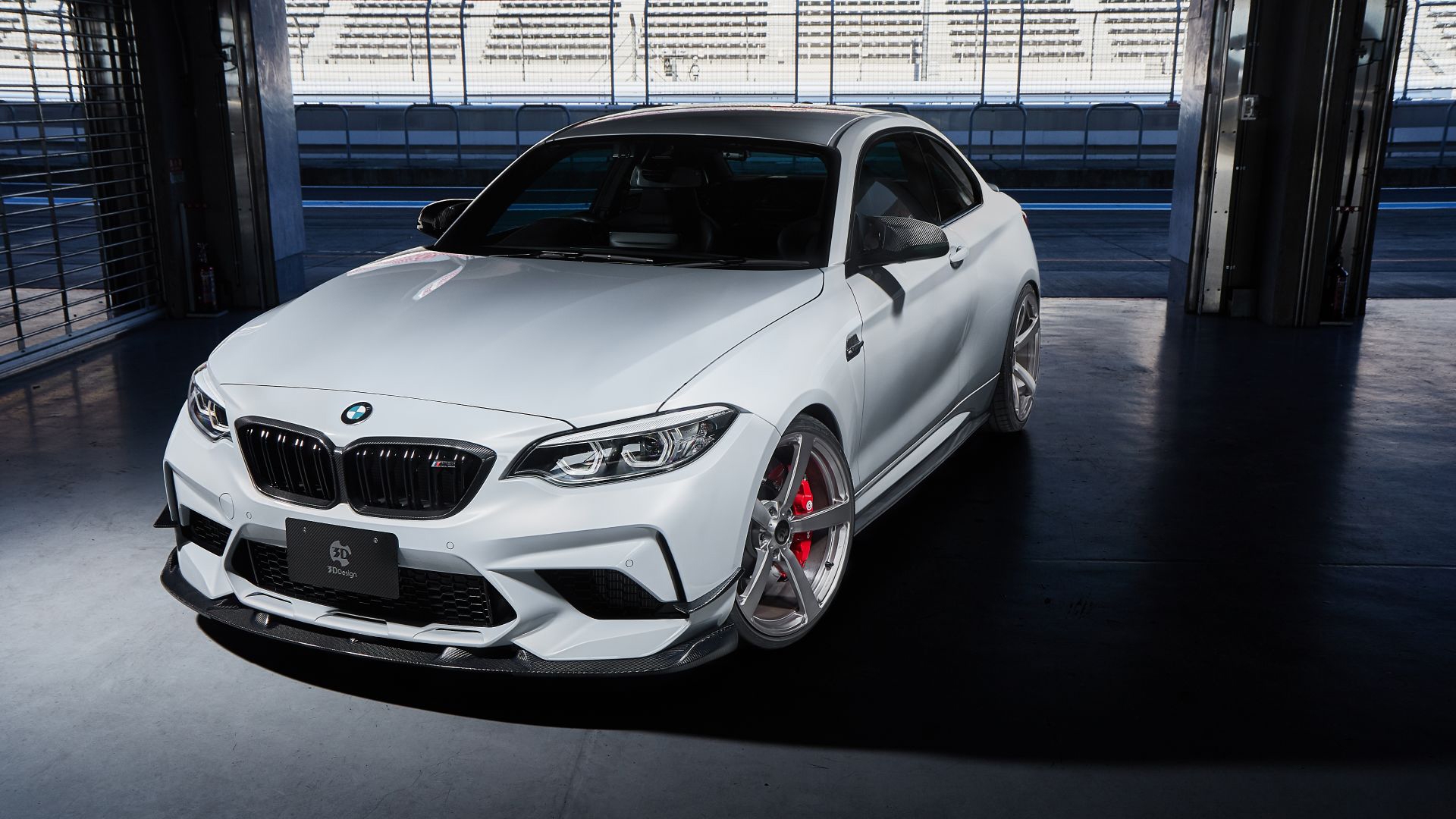 Free photo Wallpaper with white bmw m2