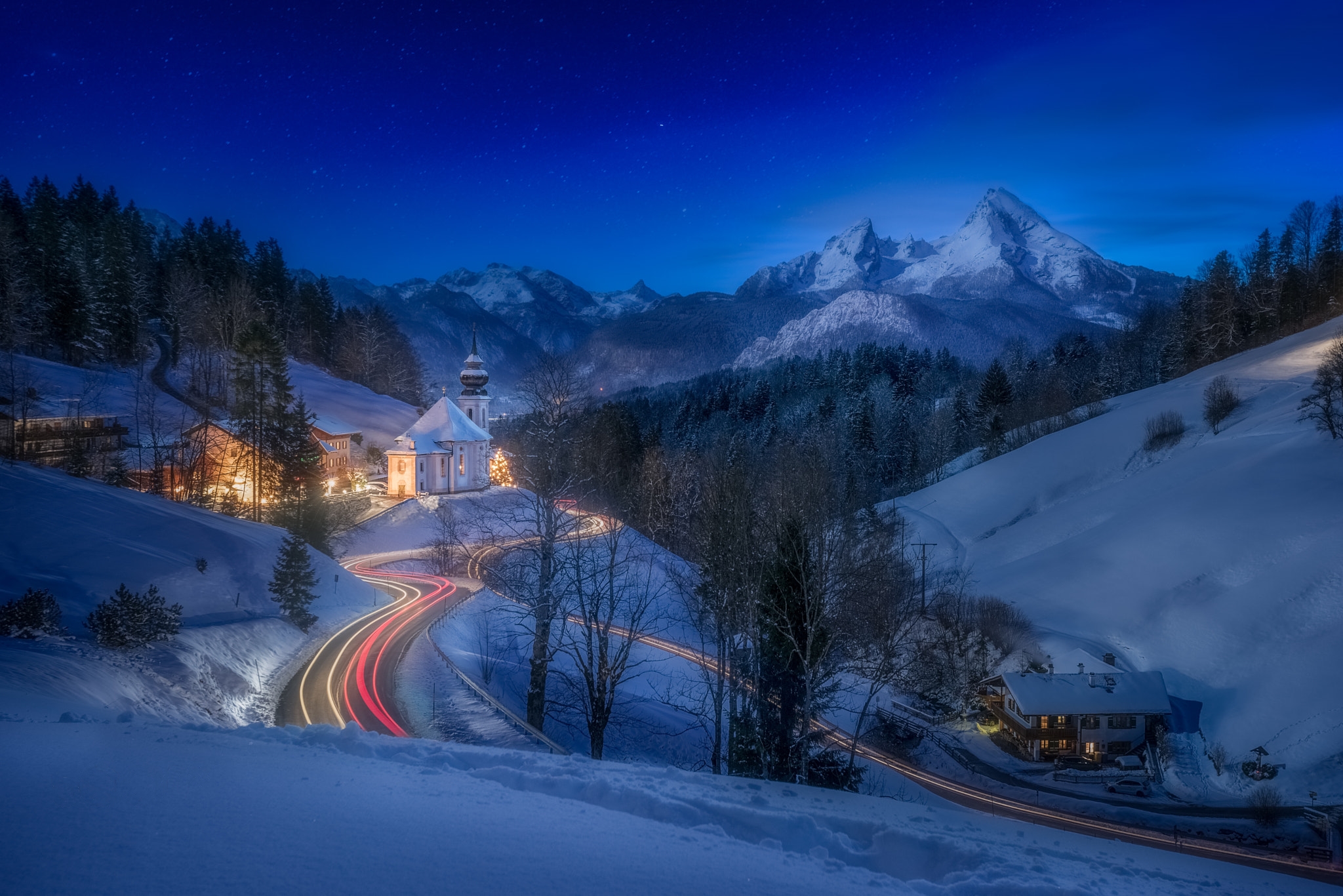 Wallpapers Berchtesgaden landscape trees on the desktop