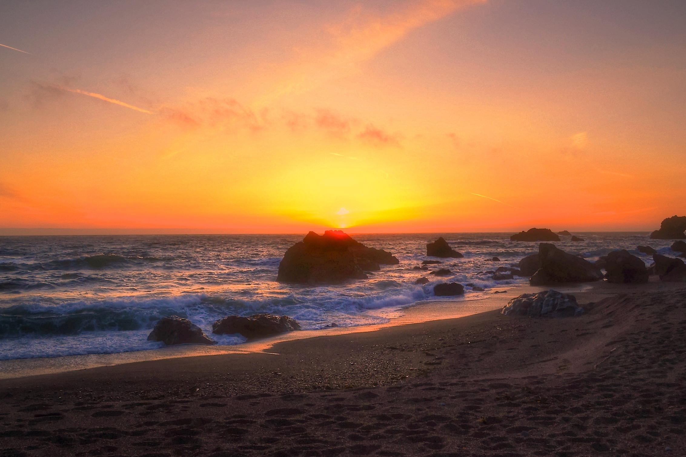 Free photo Landscape of the sea shore