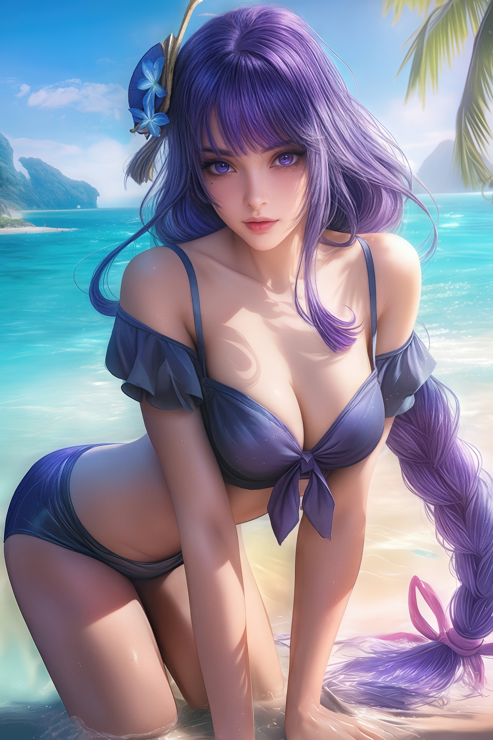 Raden Shogun on the ocean shore stops time, giving viewers a sense of calm and harmony.