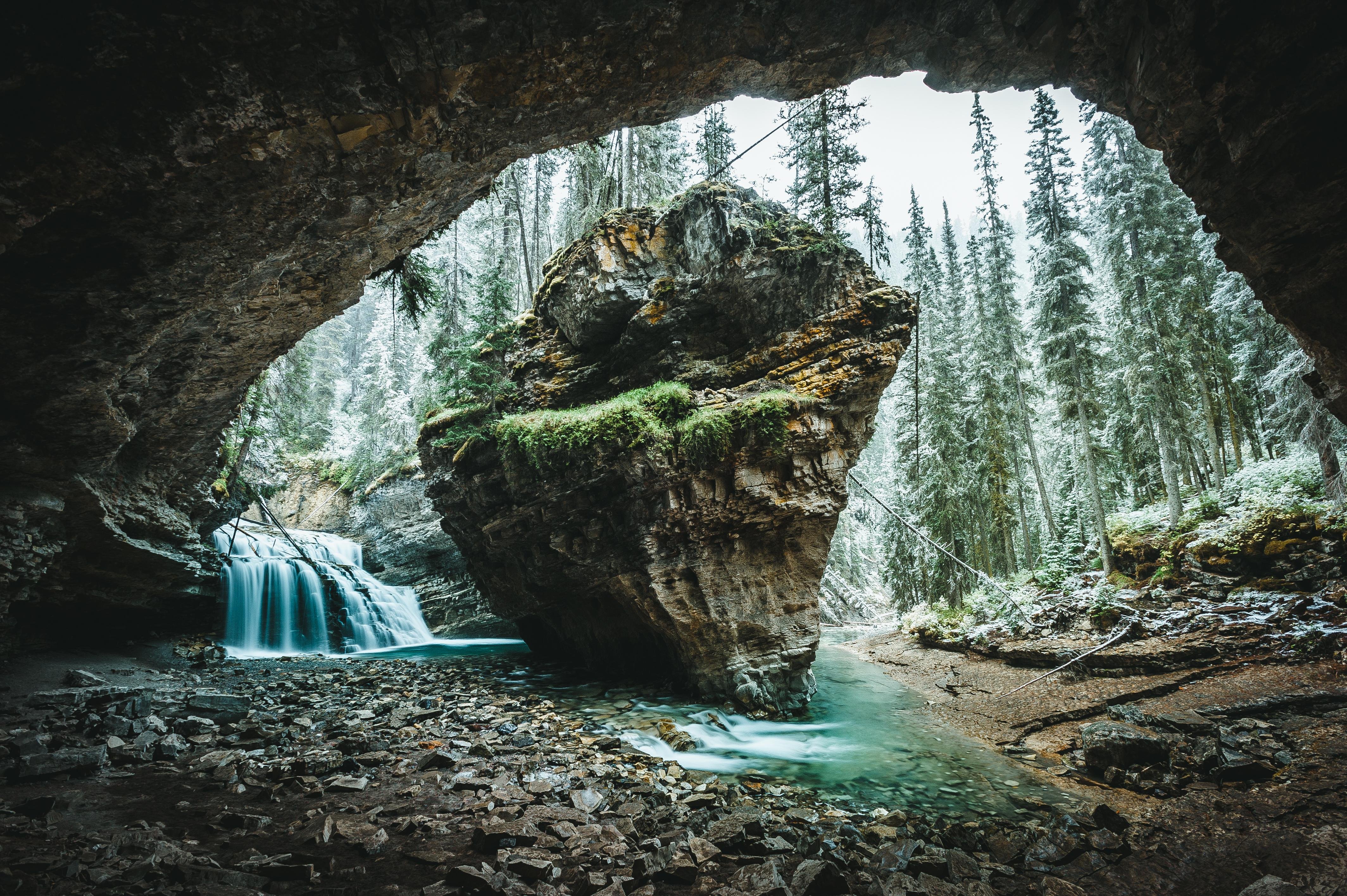 Wallpapers rocks forest Alberta on the desktop