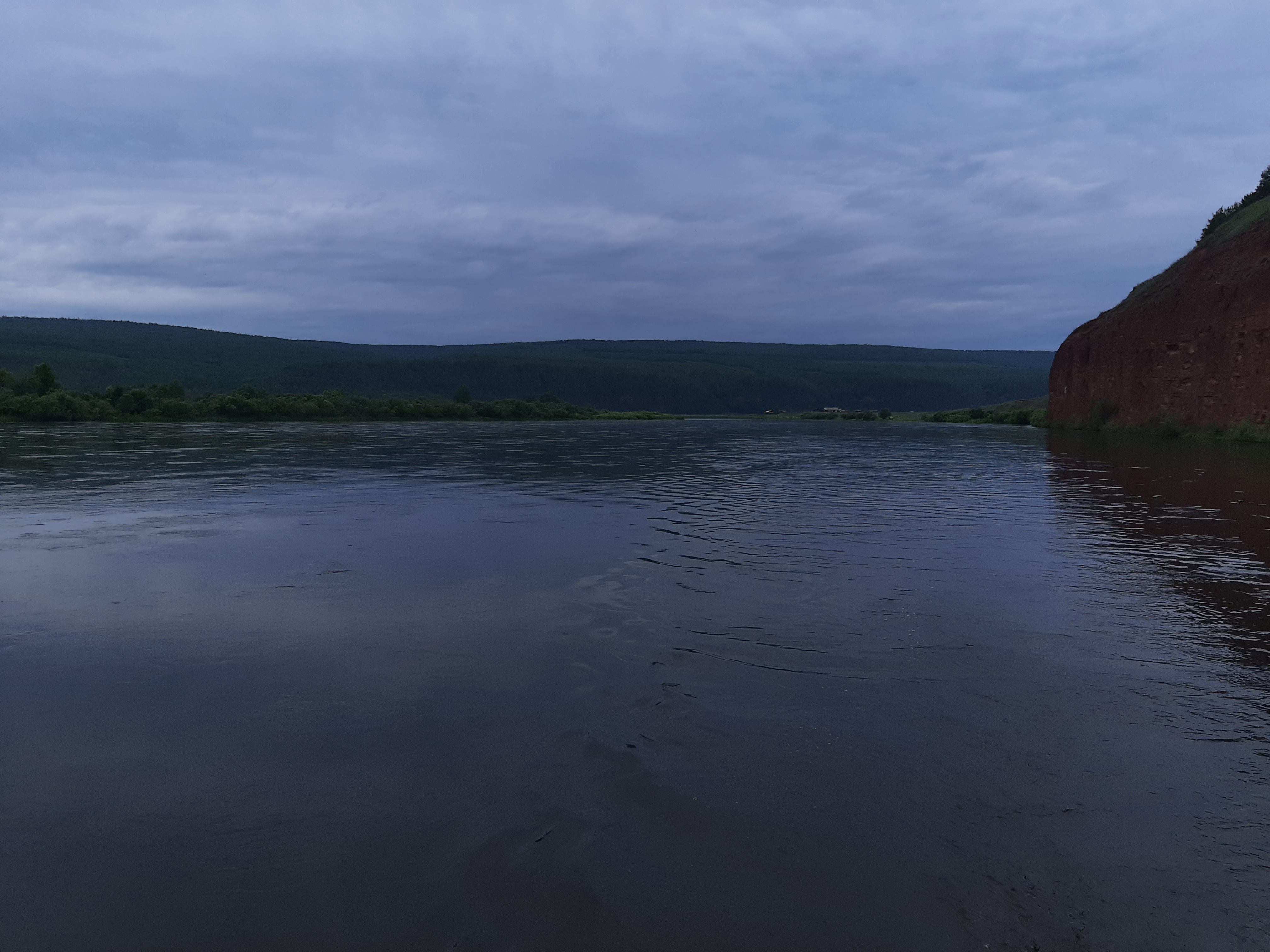 Free photo Sunset on the banks of the Lena River