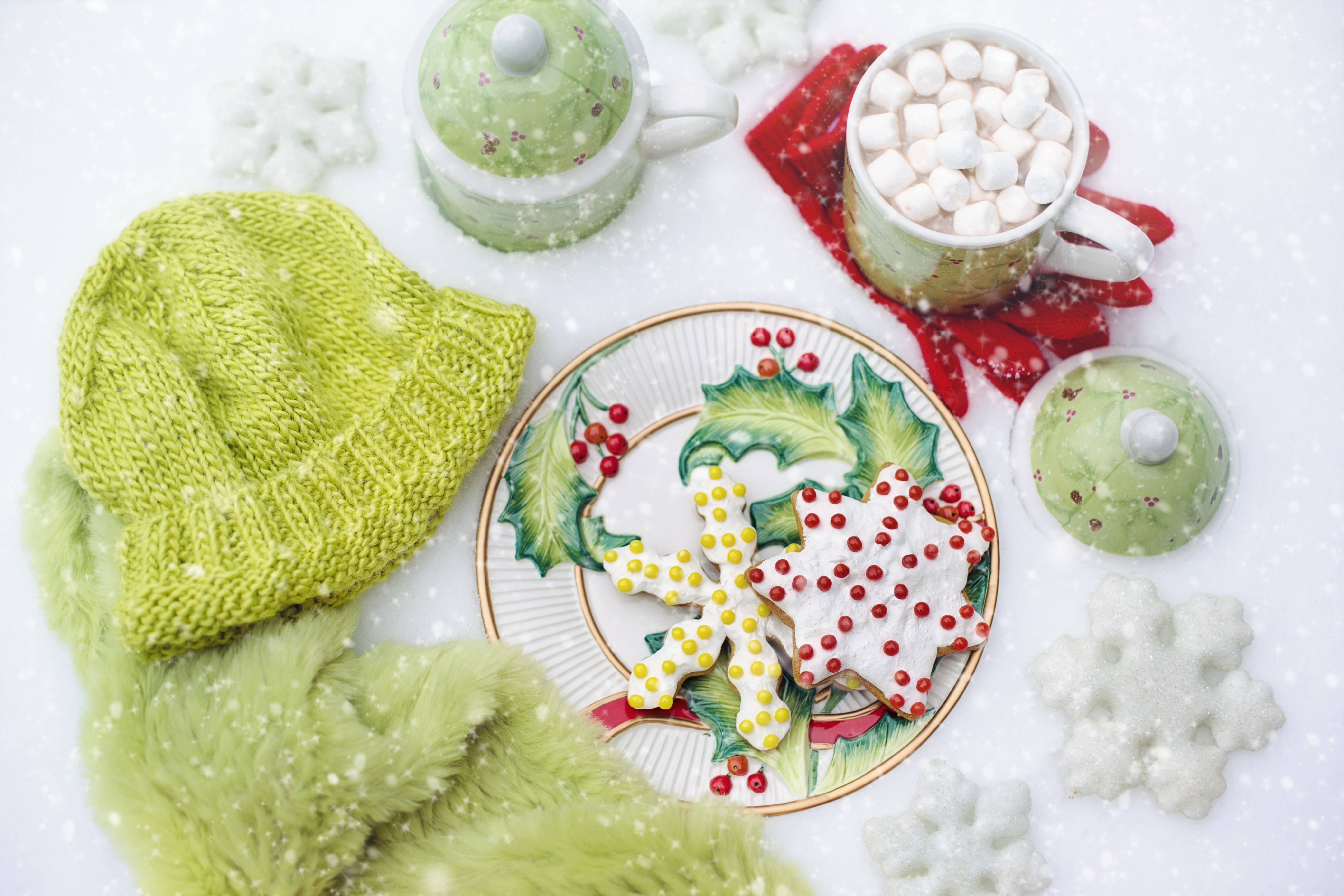 Обои снег зима теплый на рабочий стол