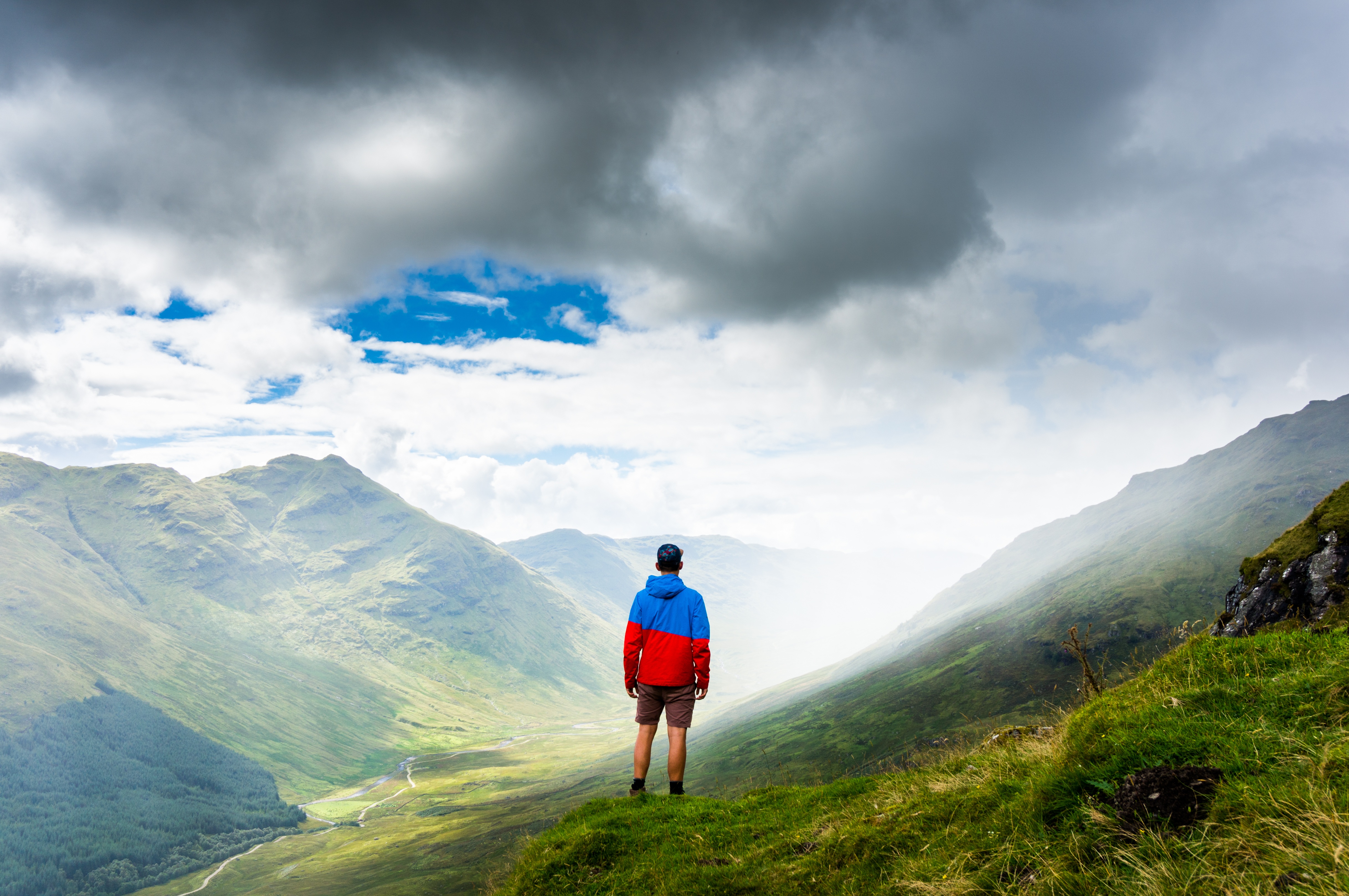 Wallpapers man landscape nature on the desktop