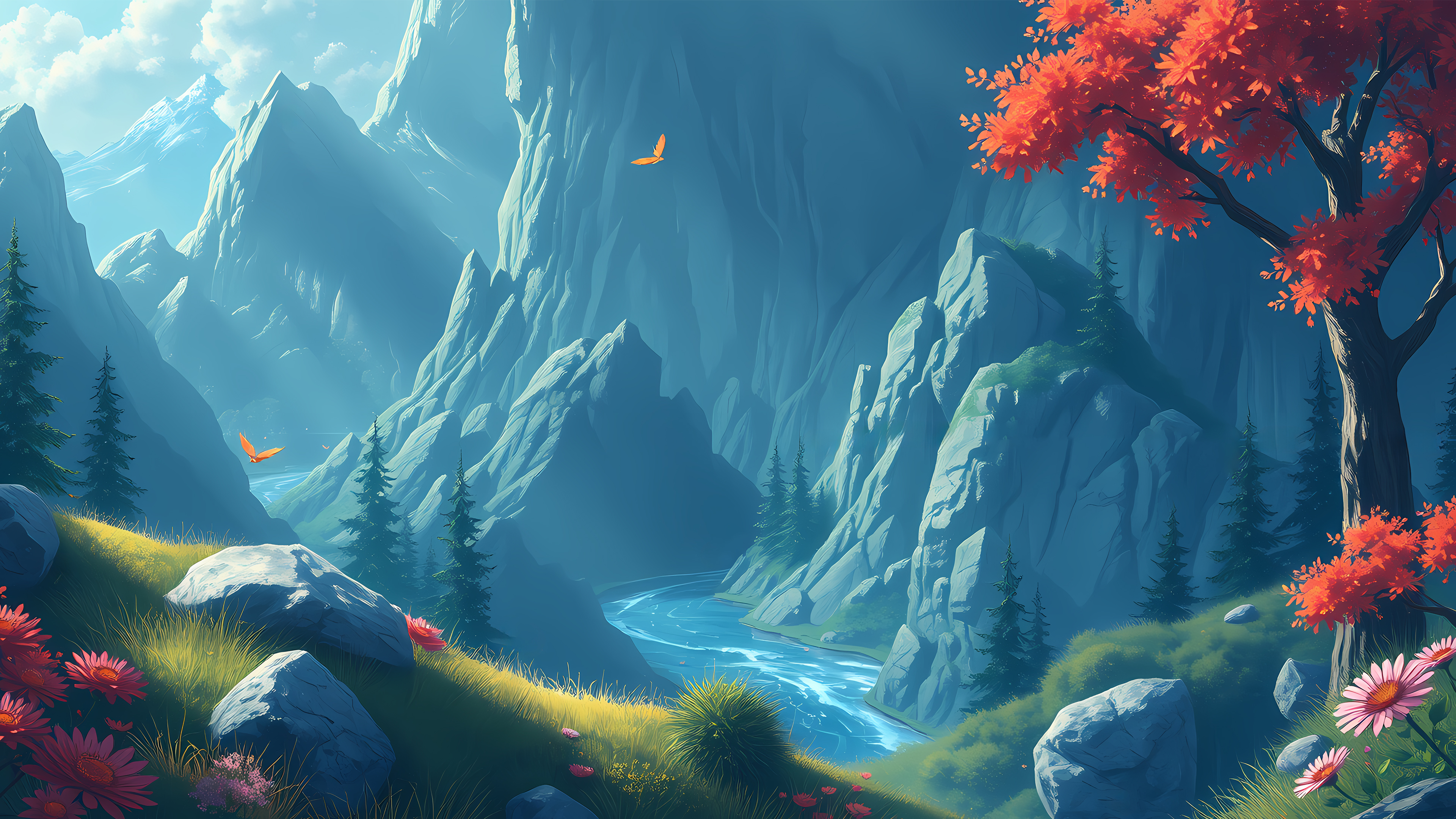 Бесплатное фото Горная Долина