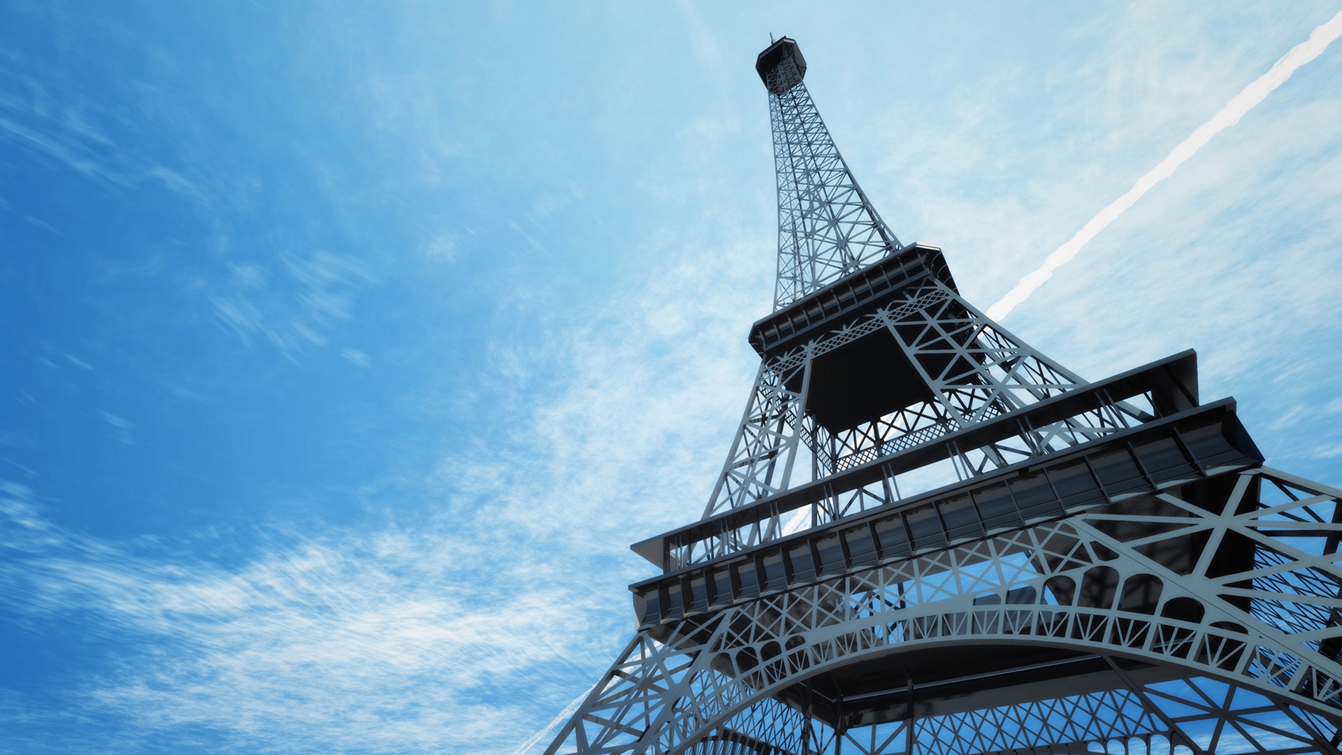 Wallpapers city Eiffel Tower horizon on the desktop