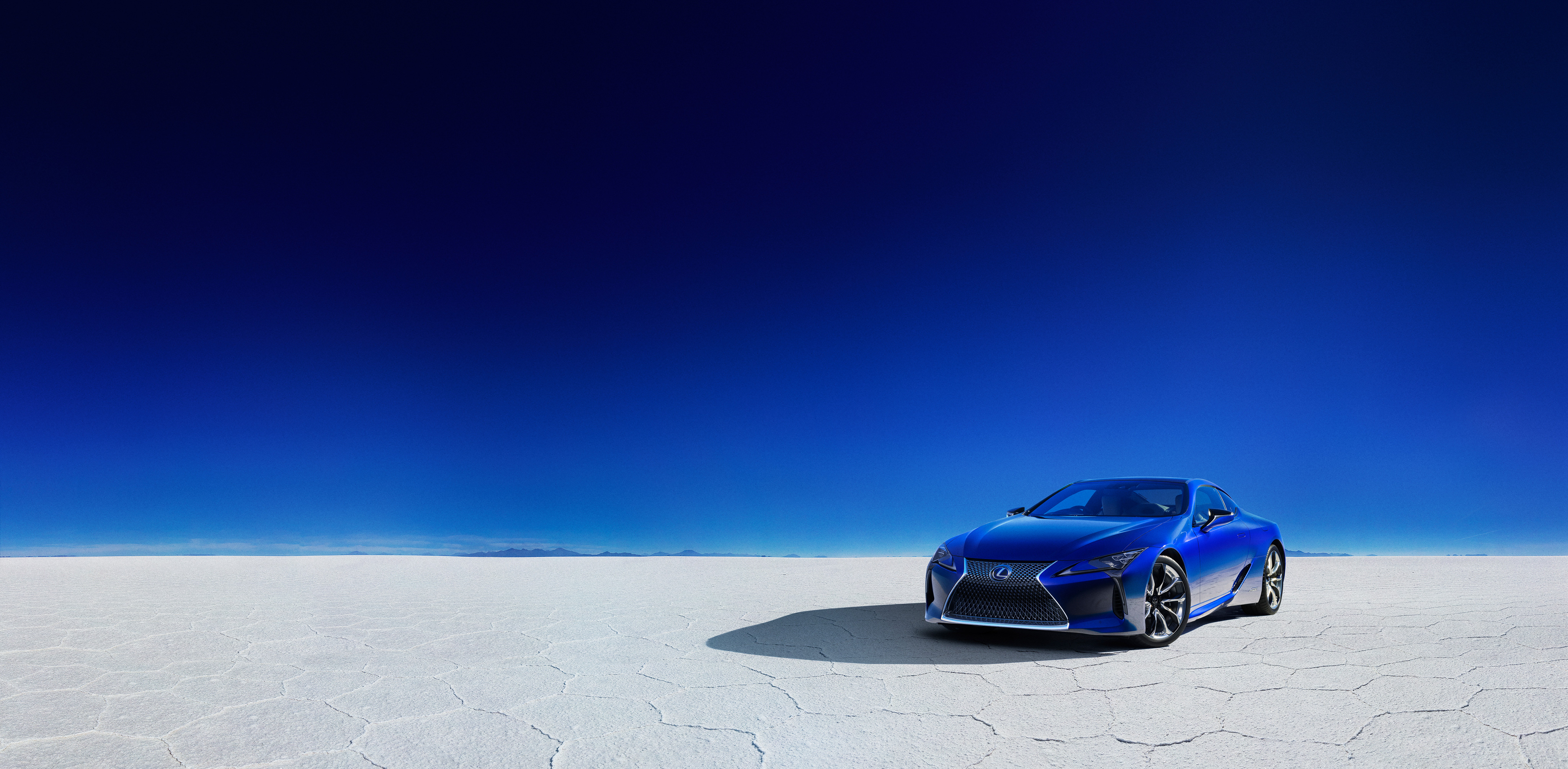 Wallpapers Lexus LC 500 blue car Lexus on the desktop