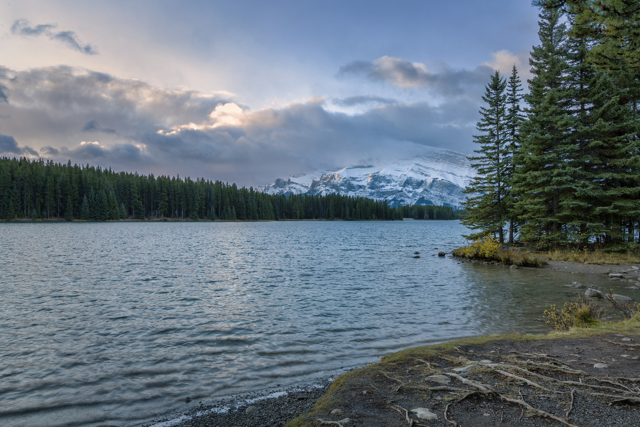 Wallpapers Canada Two Jack Lake Alberta on the desktop