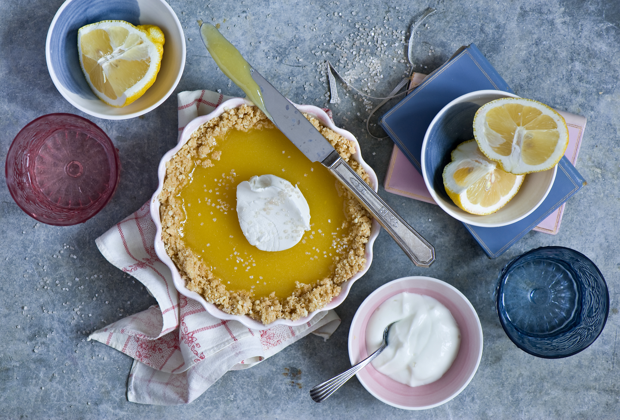 Wallpapers lemon cake terrestrial plant meal on the desktop