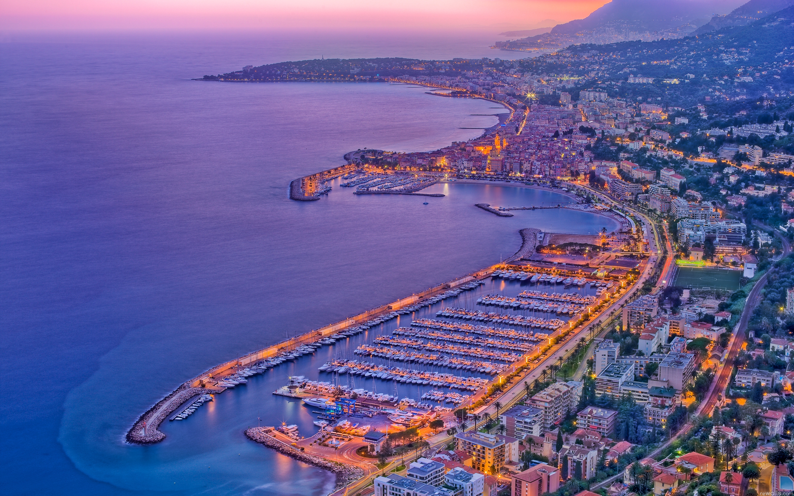 Wallpapers France port menton on the desktop